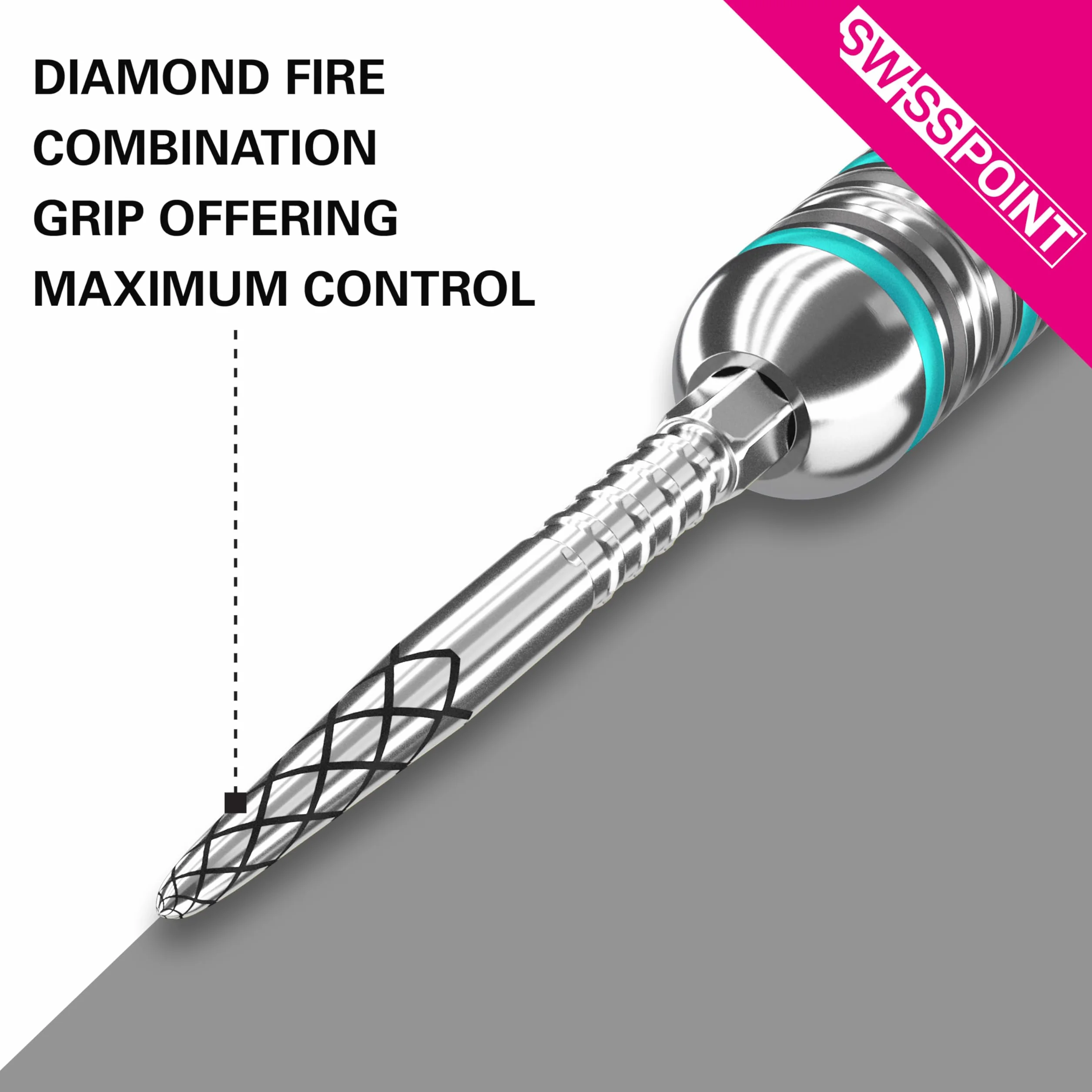 Target Darts Swiss Point DS Dart Points (3-pak zestaw końcówek) 35 mm, srebrne – Change Dart Swiss Point, profesjonalne akcesoria do rzutek, usuwanie końcówek SP