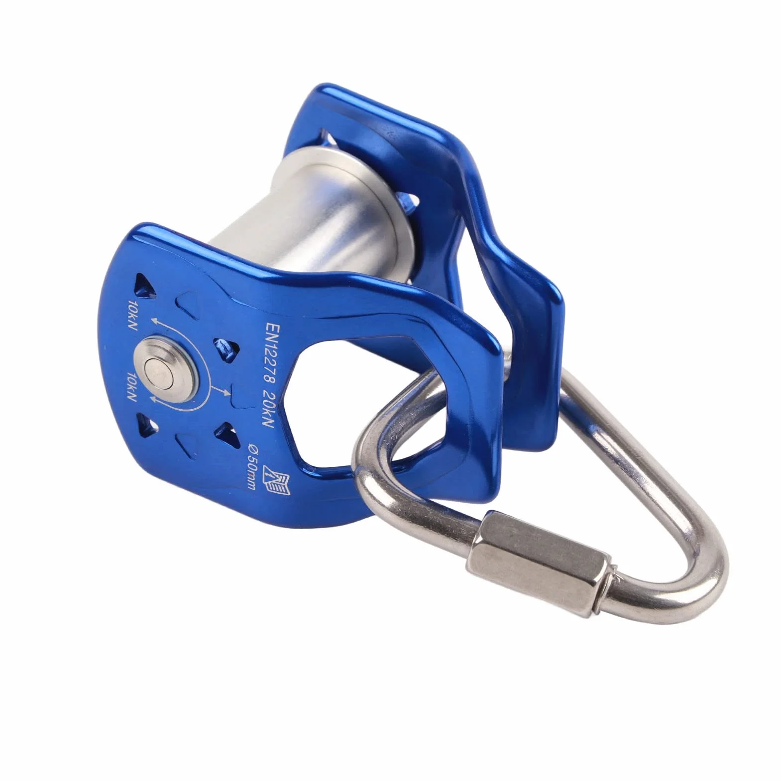 RiToEasysports Kółko do slackline ze stopu aluminium dla dorosłych dzieci, bloczek sportowy Zipline na świeżym powietrzu, łatwe przesuwanie, wszechstronne zastosowanie