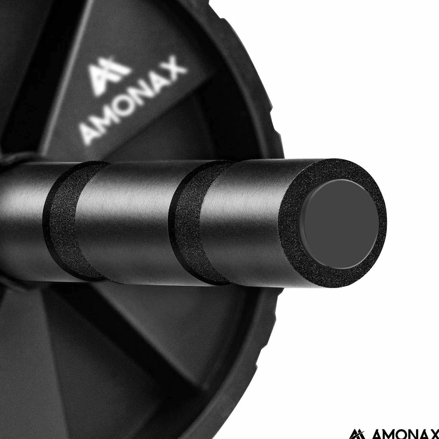 Amonax Wymienny wałek na kółkach Ab z dużą matą na kolano do ćwiczeń Core Abs Rollout. Zestaw podwójnych kół z dwoma trybami treningu siłowego fitness na siłowni lub w domu