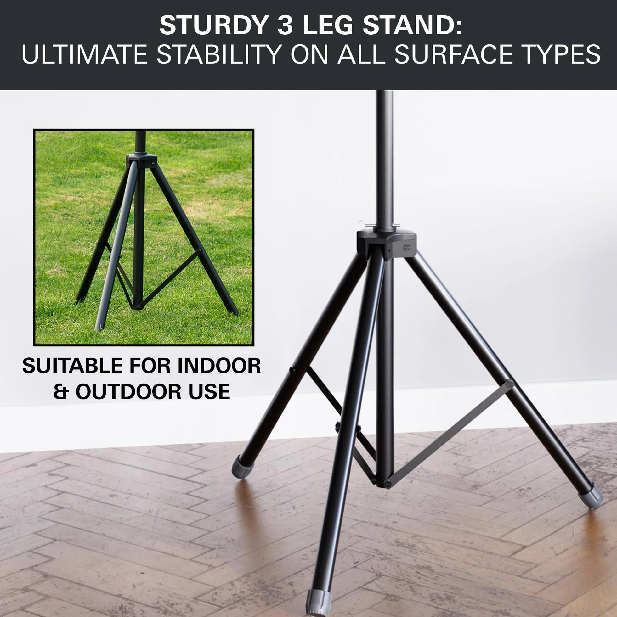 TARGET DARTS Portable Dartboard Stand | Mobilne stojaki na rzutki na trójnogu, system wolnostojący z mocowaniem do tablicy, do wnętrz i na zewnątrz, składany stojak podróżny do rzutek stalowych