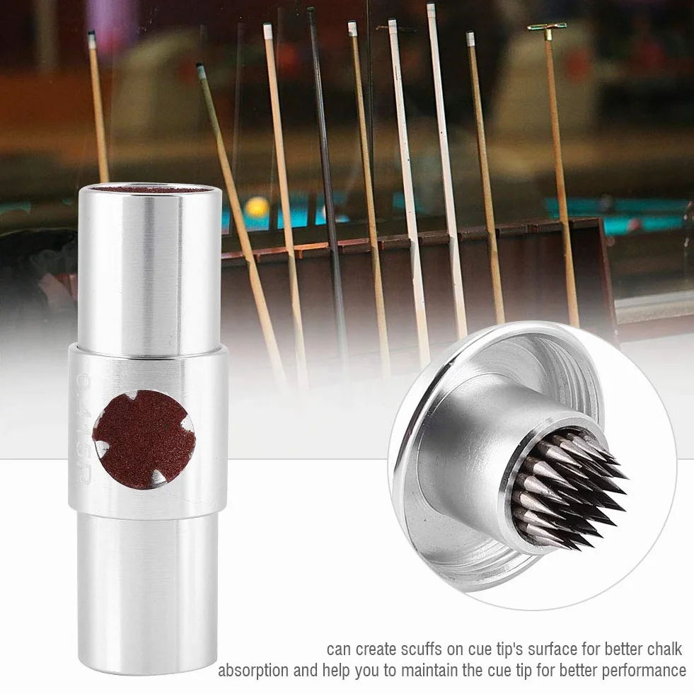 Alomejor Bilard Cue Tips Przenośny basen Snooker Stick Shaper Cue Tip Pick Bilard Cue Trymer