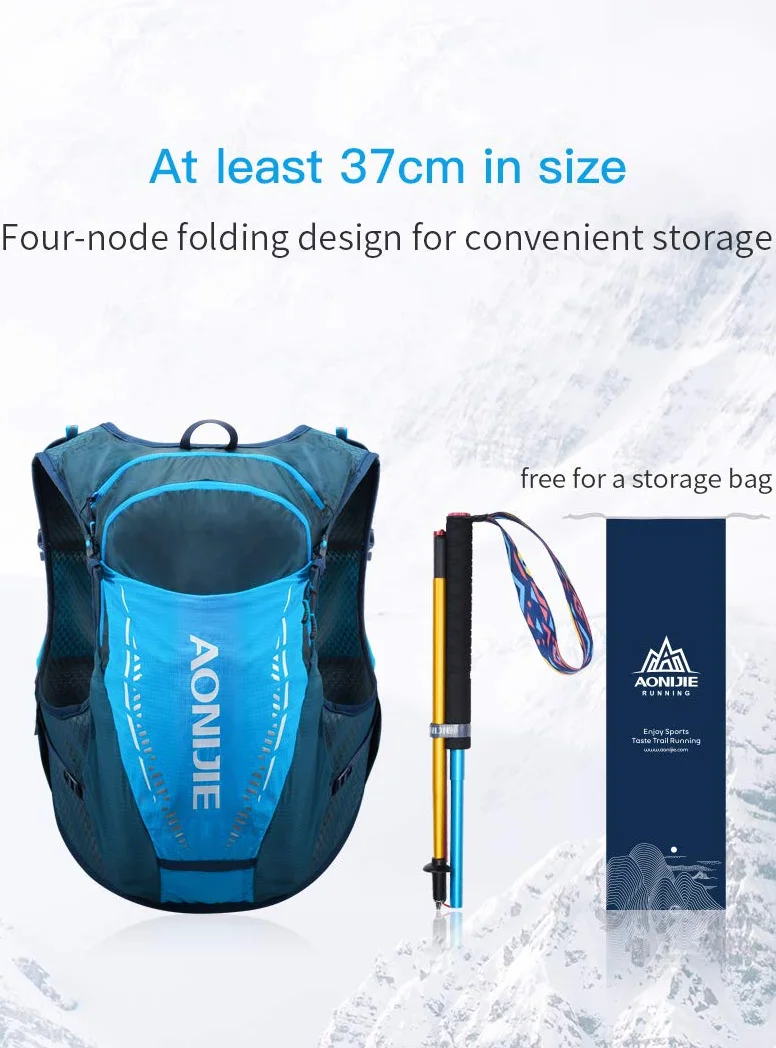 Składane kijki trekkingowe aluminiowe regulowane 110/120 cm