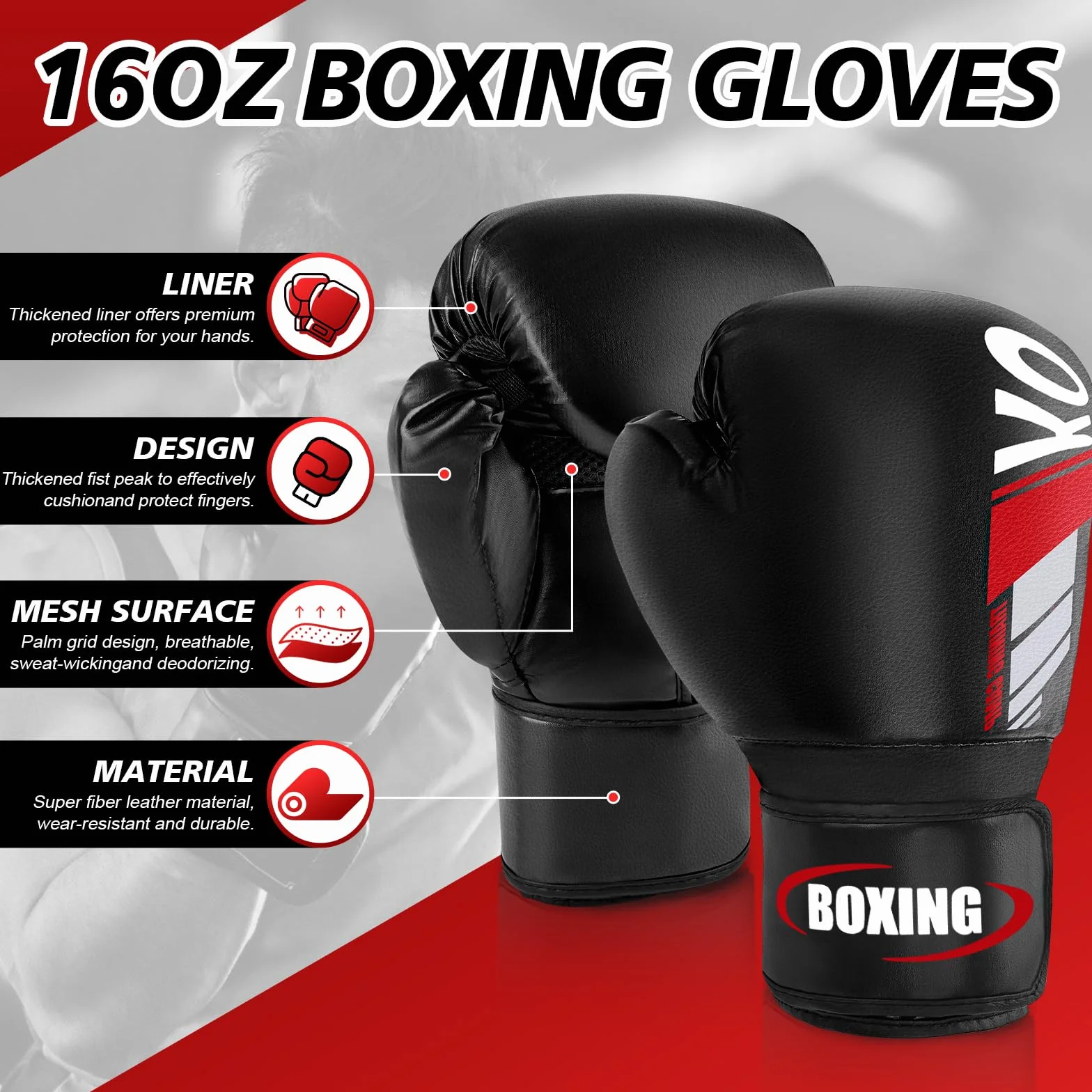 Ochraniacze na golenie Kickboxing z rękawiczkami