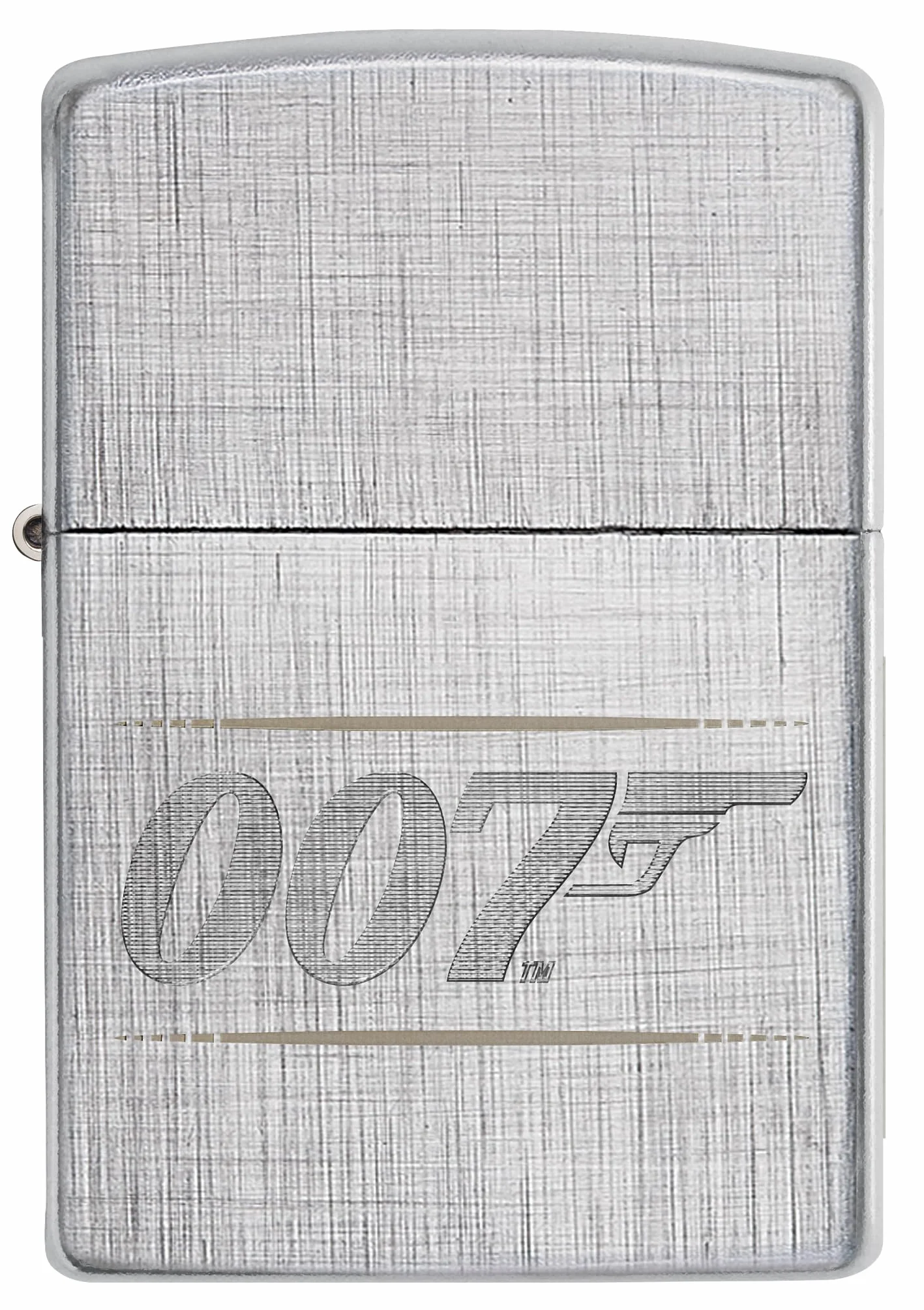 Zippo James Bond Bt 007 Gun Logo Zapalniczka Sztormowa, Grawerowanie Laserowe/Automatyczne, Wielokrotnego Użytku, do Napełniania, Wiatroodporna Konstrukcja, Wykonano w USA, Wzór Splotu Diagonalnego