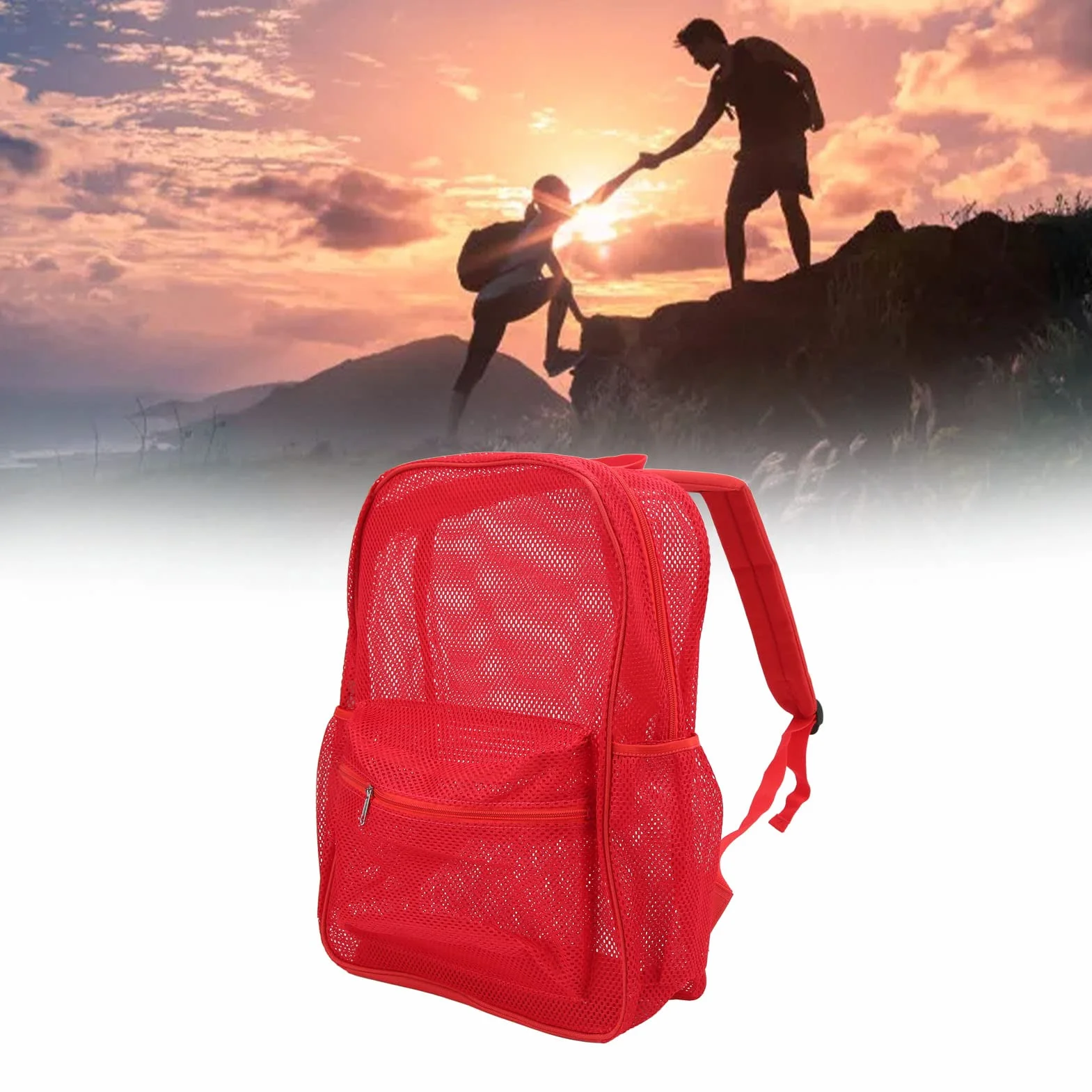 Plecak Siatkowy dla Chłopców Mochila Transparente na Pływanie Sporty Plażowe