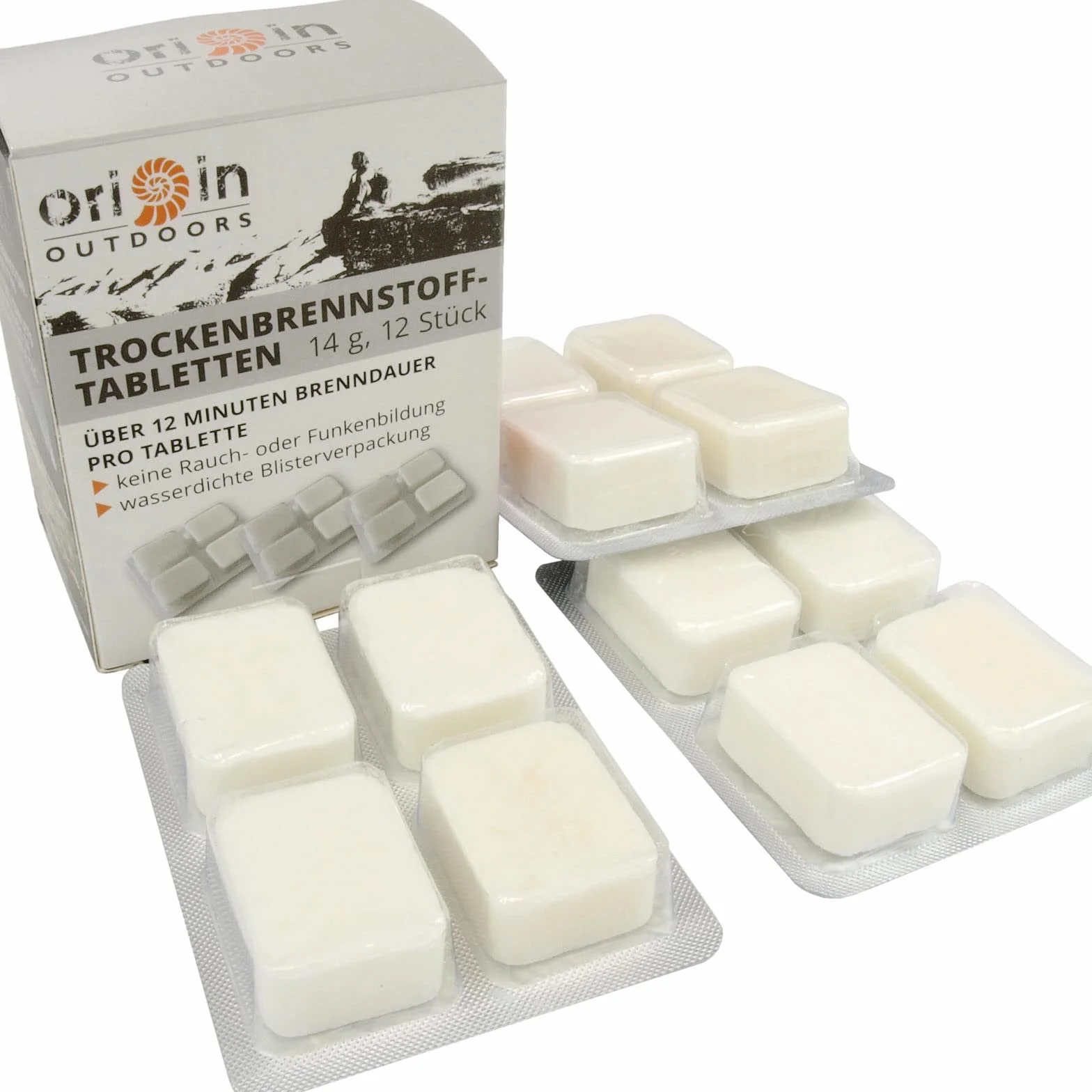 Origin Outdoors Tabletki na suche paliwo szare rozmiar uniwersalny