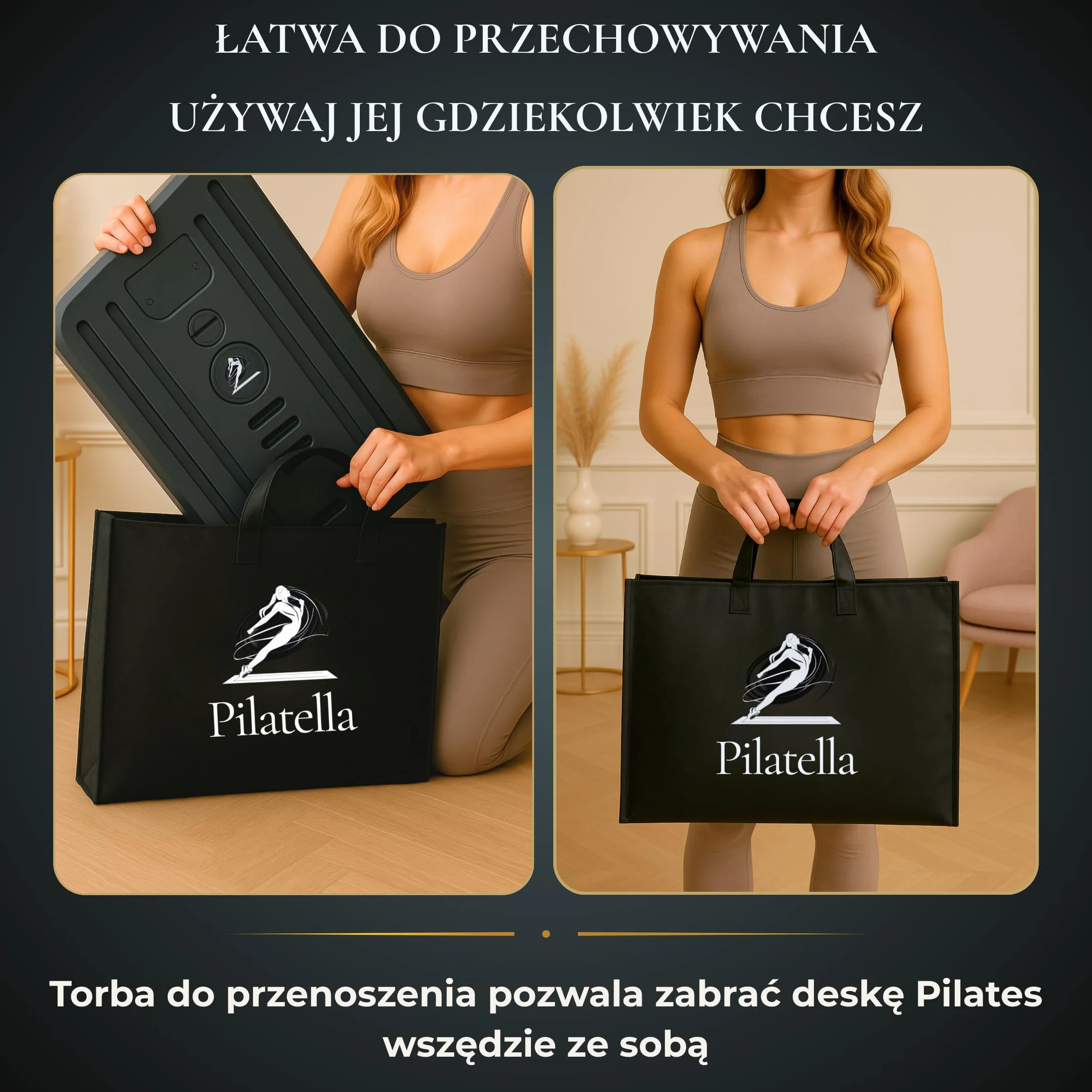Pilates Reformer Składany 5 w 1 Mini Deska Pilates Wielofunkcyjna Maszyna Trening w Domu