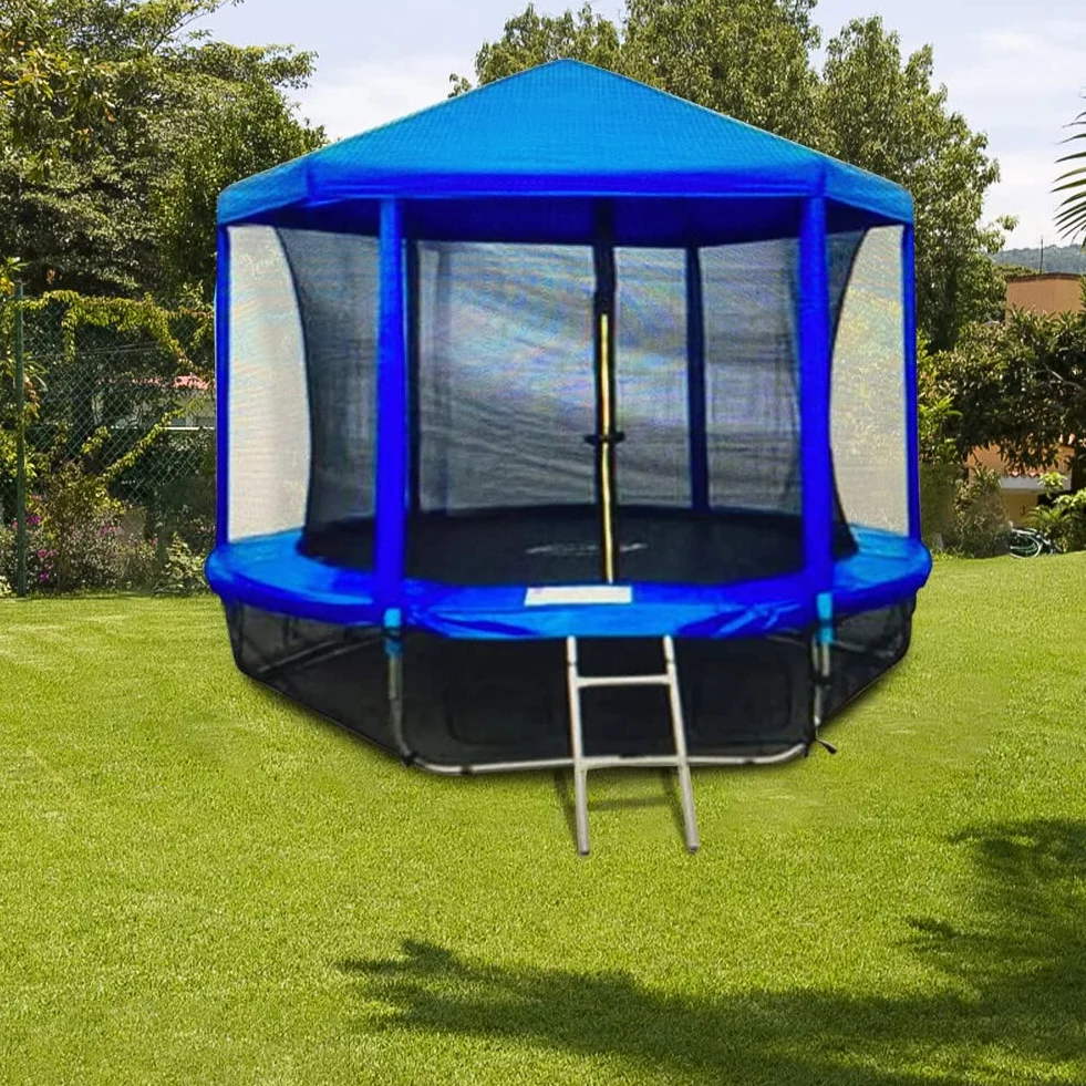 Surakey Okrągły daszek trampoliny, ochrona przed słońcem, 305 cm, ochrona przed deszczem i śniegiem, na zimę i lato
