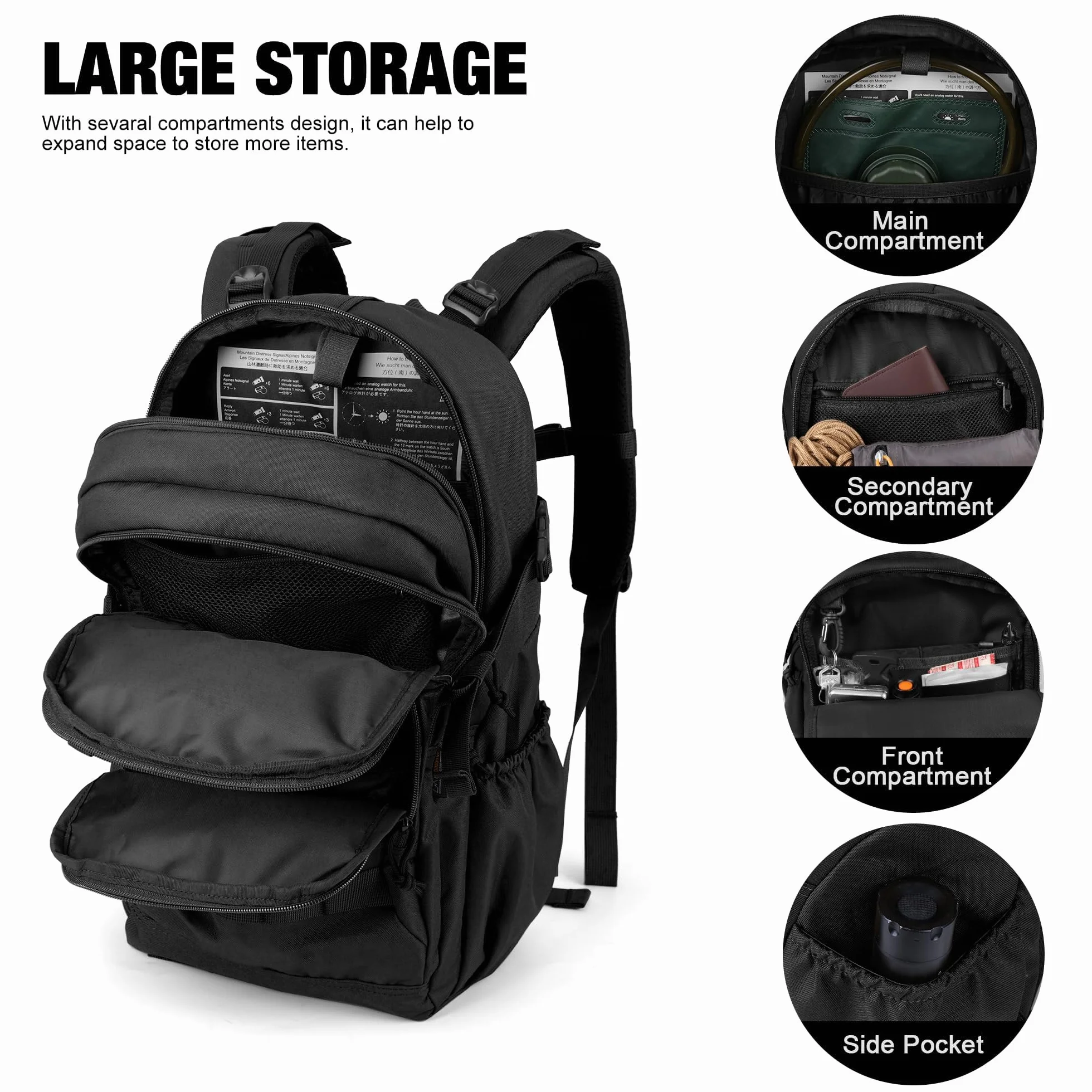 Mardingtop Plecak taktyczny 28 l trekkingowy outdoorowy kemping podróże