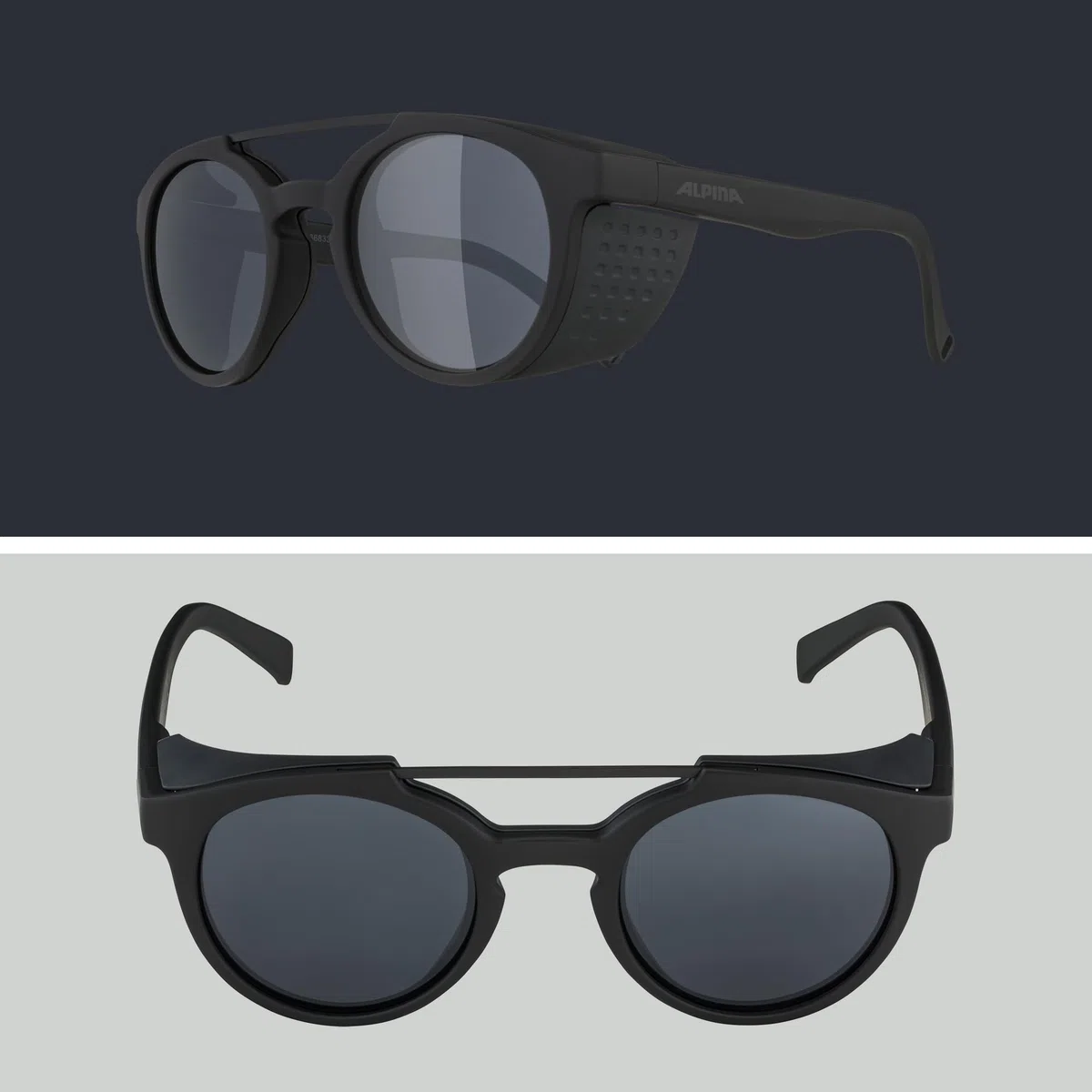 ALPINA Unisex - Dorośli, GLACE Okulary przeciwsłoneczne, all black matt, One Size