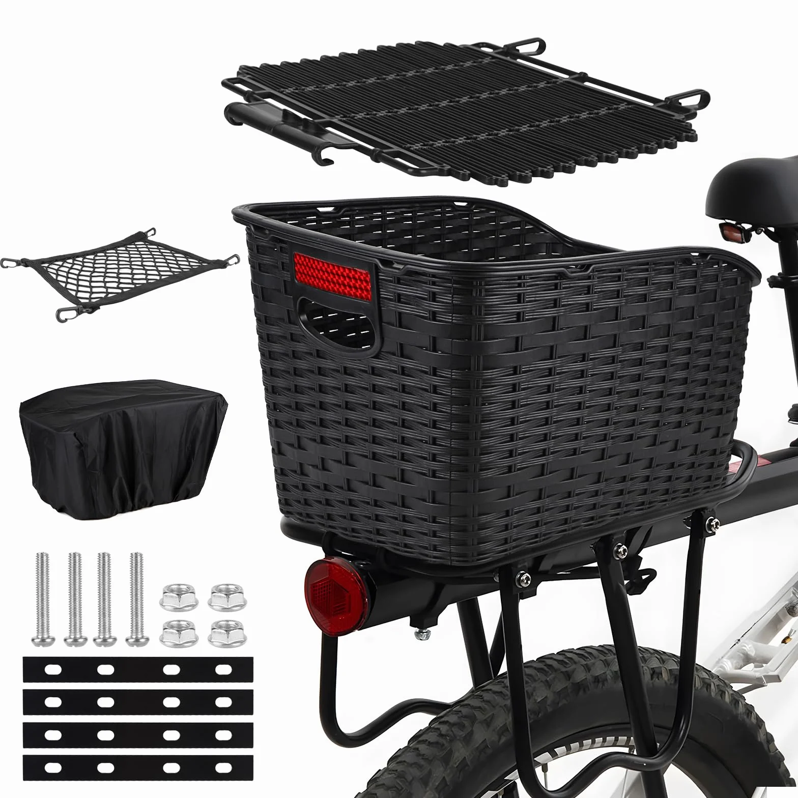 LALAGO Koszyk rowerowy z tyłu