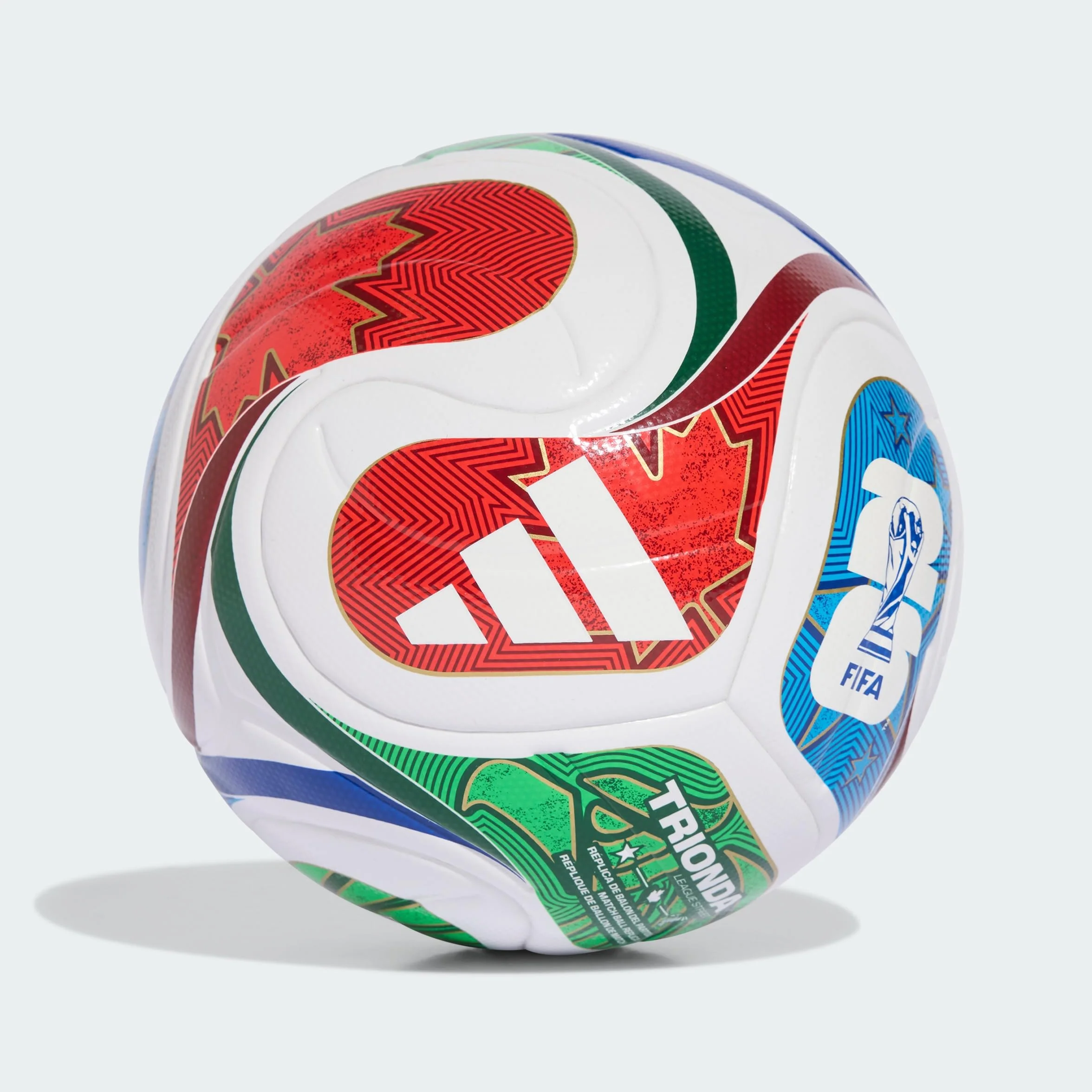 adidas FIFA World Cup 26 Trionda League Junior 350 Ball, biały/team royal blue/solar blue/power red, 5