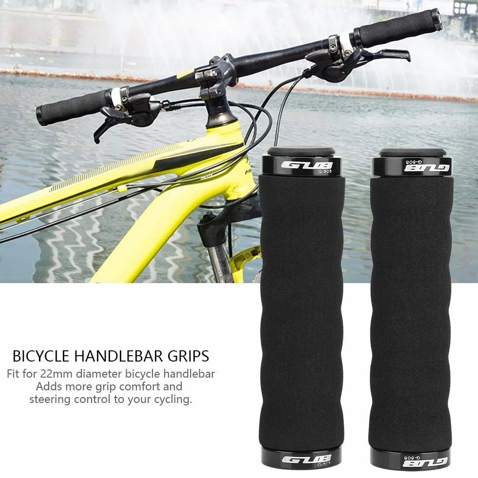 Yosoo Health Gear Zamykane uchwyty do rowerów górskich, blokada kierownicy rowerowej, antypoślizgowe uchwyty kierownicy do roweru górskiego BMX, 1 para