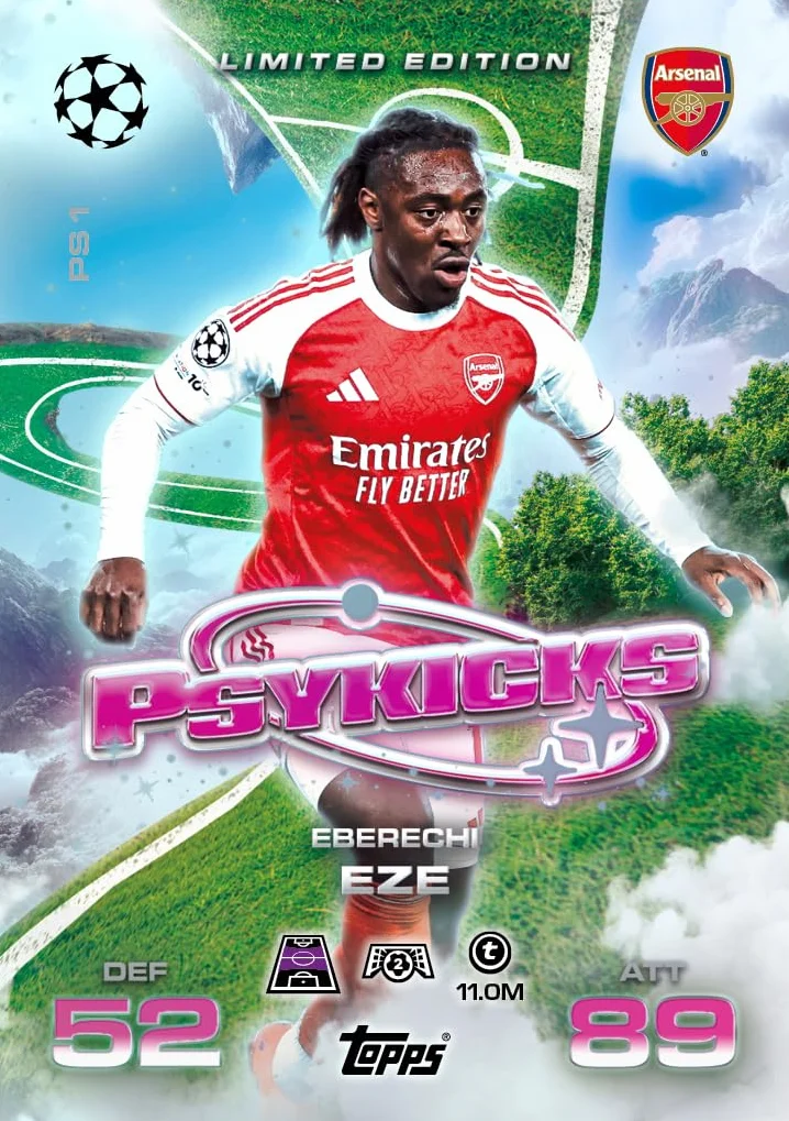 Topps UCC Match Attax Extra 2026 Mega Tin 48 kart 3 karty Pyskicks LE