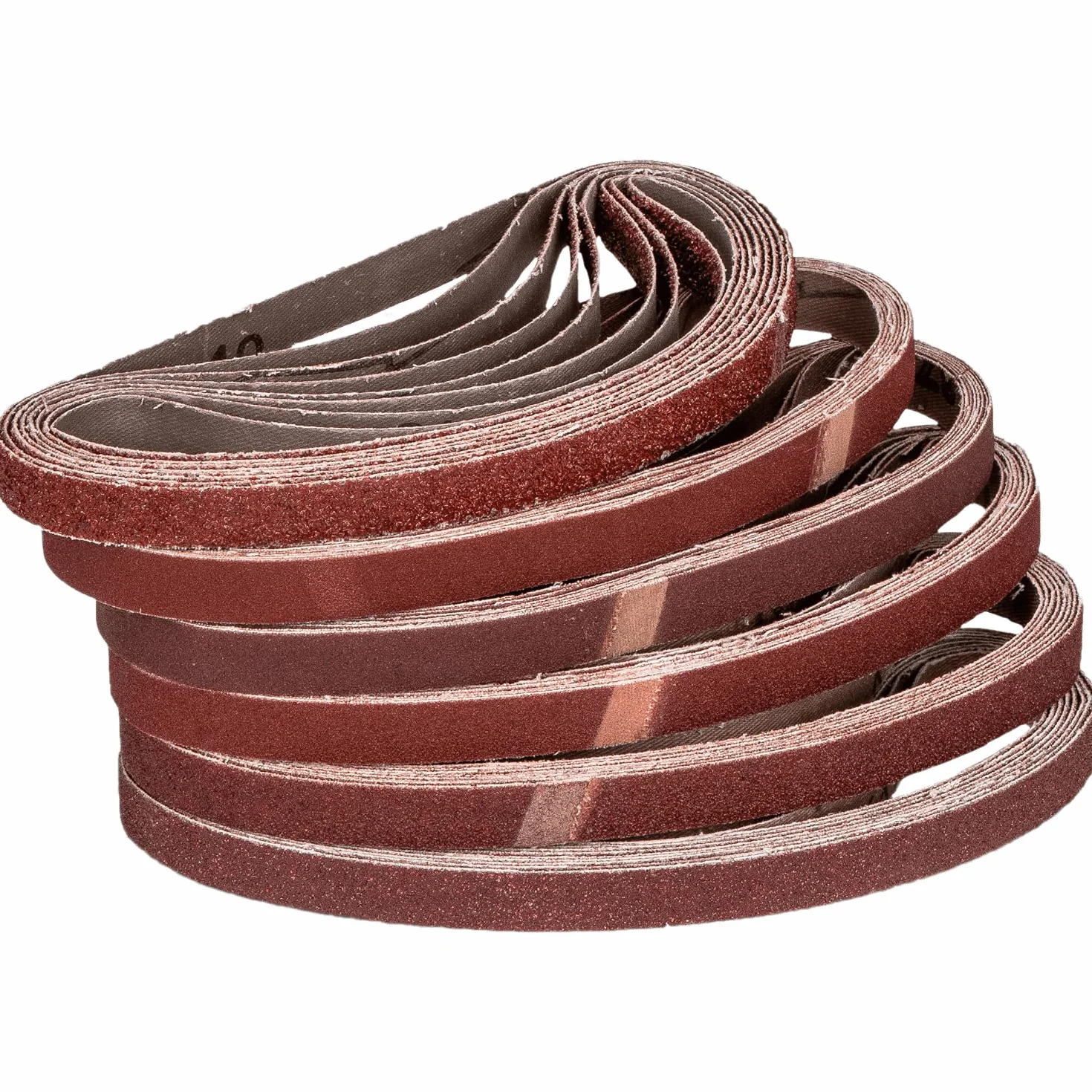 Taśmy szlifierskie z tkaniny 13 x 451 mm, ziarnistość 40-60, 80-120, 180-240, 120 sztuk do pilników Power