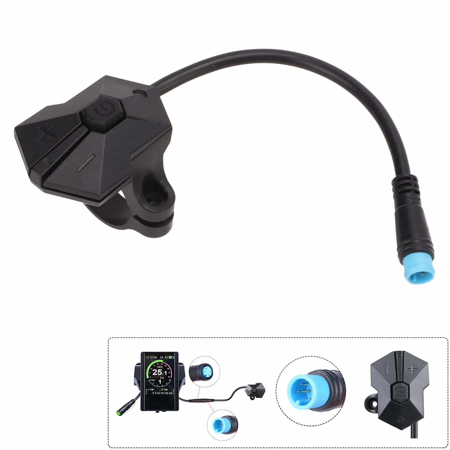 Bafang P850C 4-pinowy Kabel Przedłużający Kontrolera do Rowerów Elektrycznych
