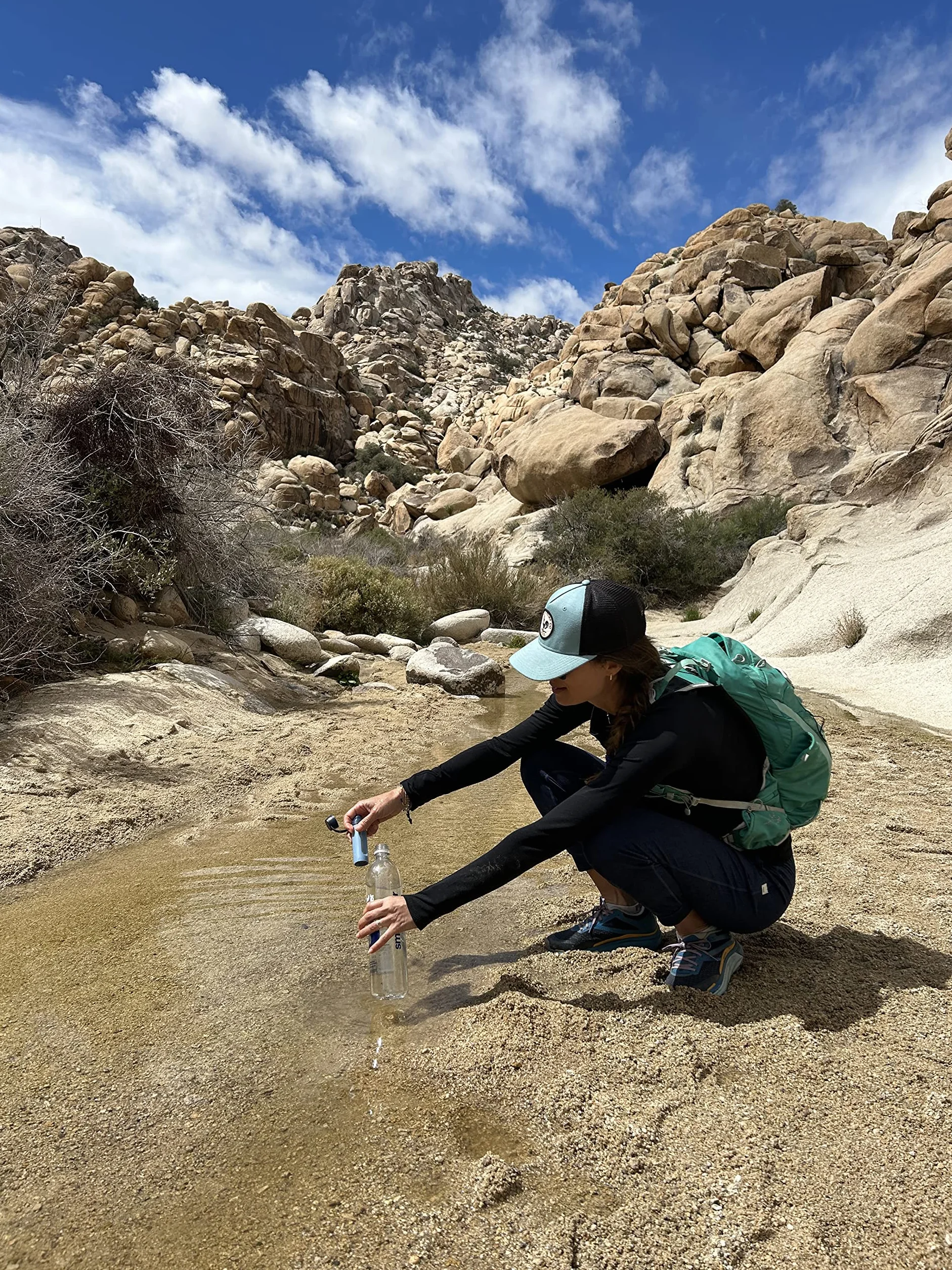 Lifestraw Peak Solo LSPSSOLBWW Filtr Kempingowy do Wody, Niebieski, Do 2000 l