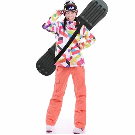 Keenso Pasek snowboardowy, nylonowy rękaw snowboardowy pasek do noszenia wiązania mata do jogi ramię nosidełko akcesoria narciarskie