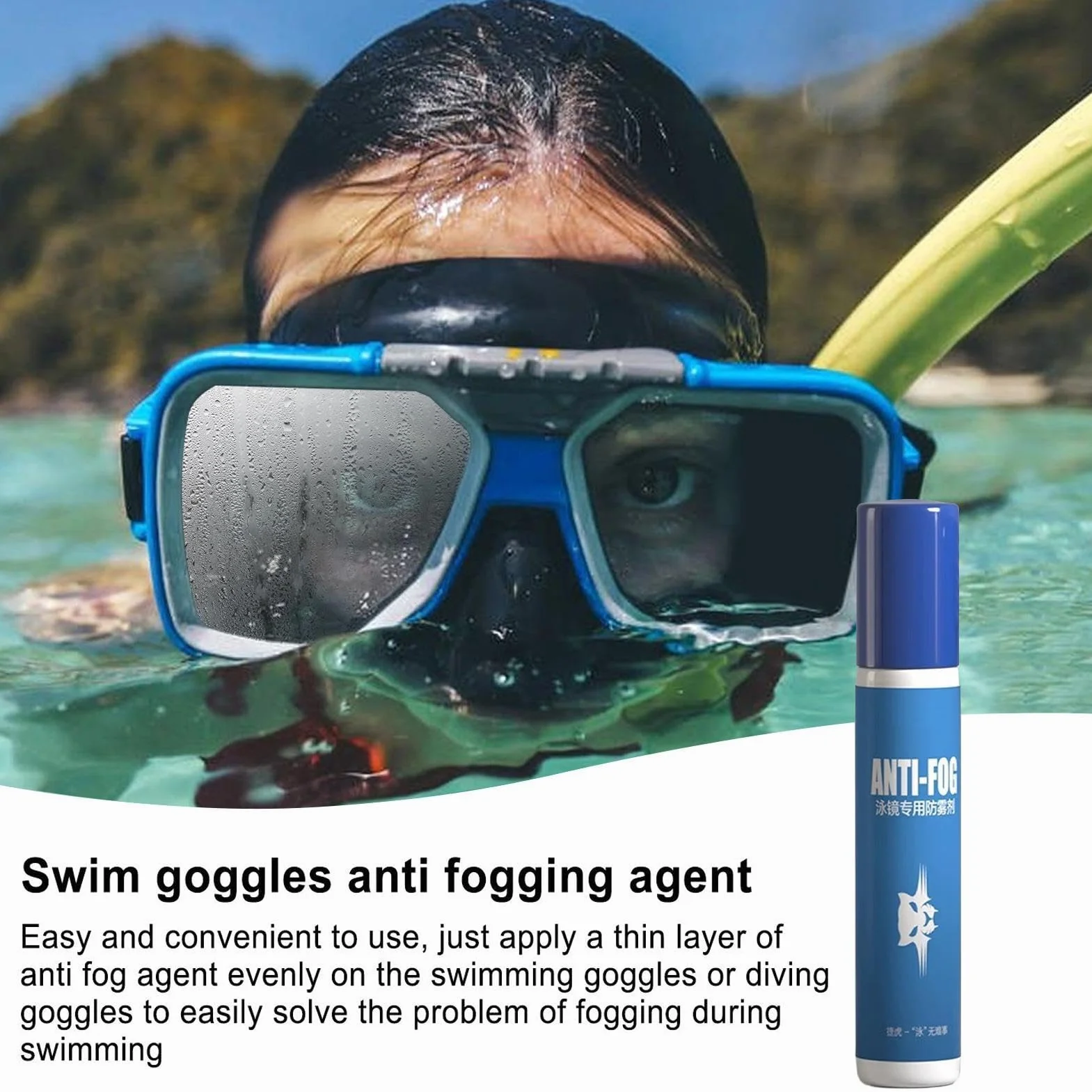 Anti Fog Spray for Swim Goggles, Eyeglass Visor Cleaner with Long Lasting Protection
