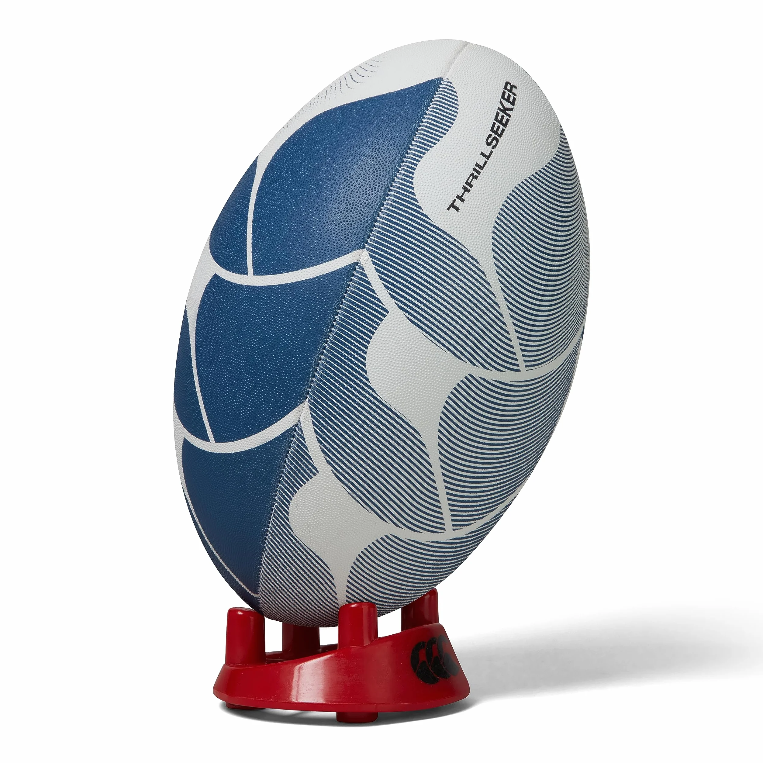 Canterbury Thrillseeker Play Rugby Ball, biały/niebieski, 5