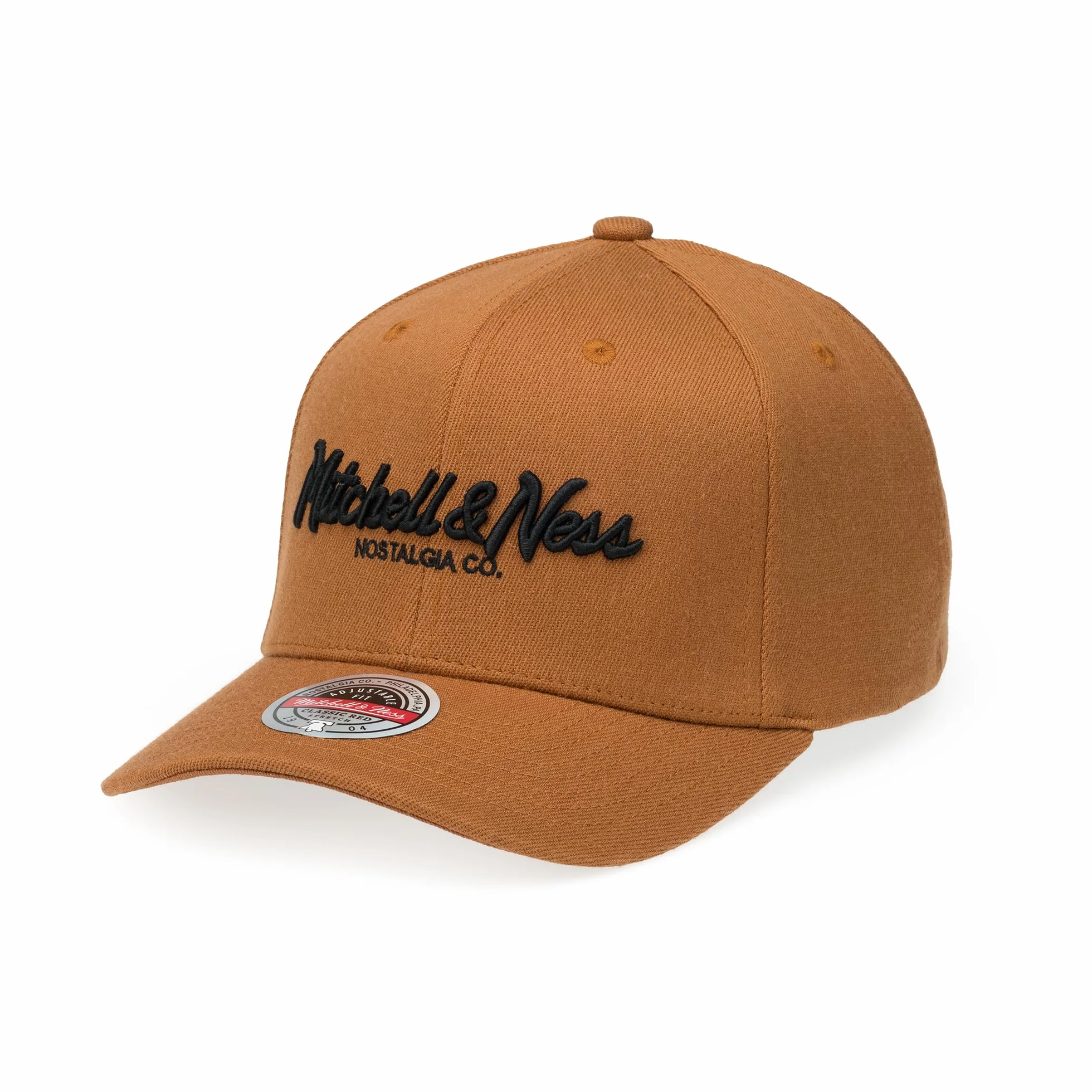 Mitchell & Ness Classic Red Pinscript Snapback Cap pomarańczowy/czarny