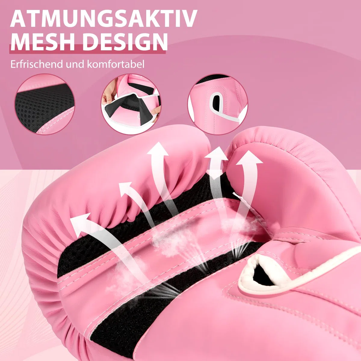 FIVING Pro Style rękawice bokserskie dla kobiet, skóra PU, trening, Muay Thai, sparingi, do sportów walki, rękawice bokserskie, trening dla kobiet