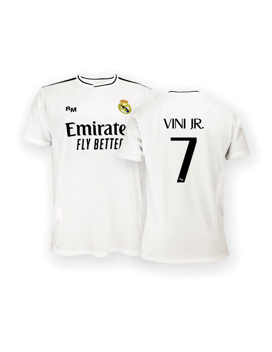 Real Madrid Zestaw Domowy Sezon 24/25, Vini Jr., 14 Lat, Replika Z Oficjalną Licencją