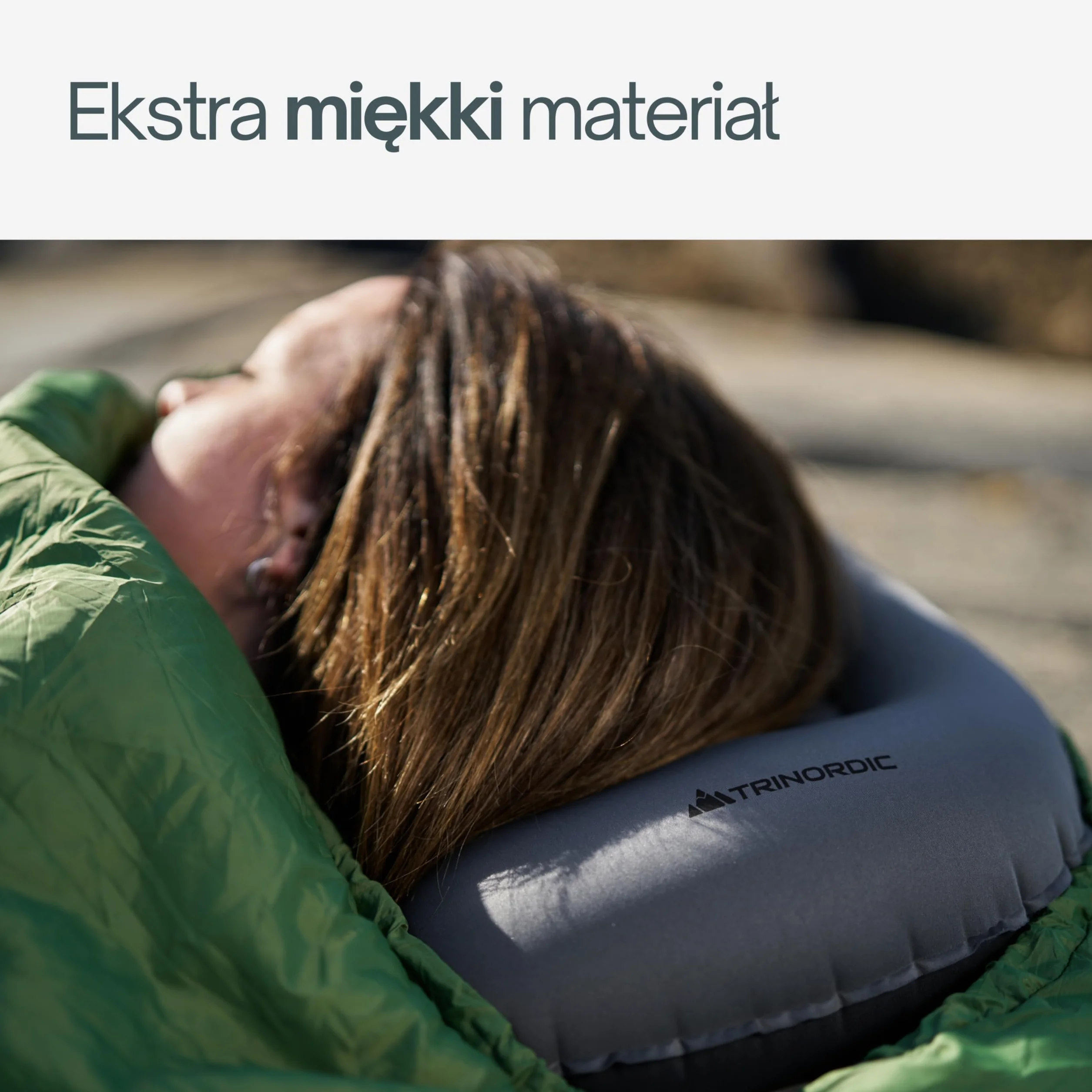 Trinordic Ultralekka Nadmuchiwana Poduszka Campingowa – 90g, Miękka, z Regulowanym Zaworem