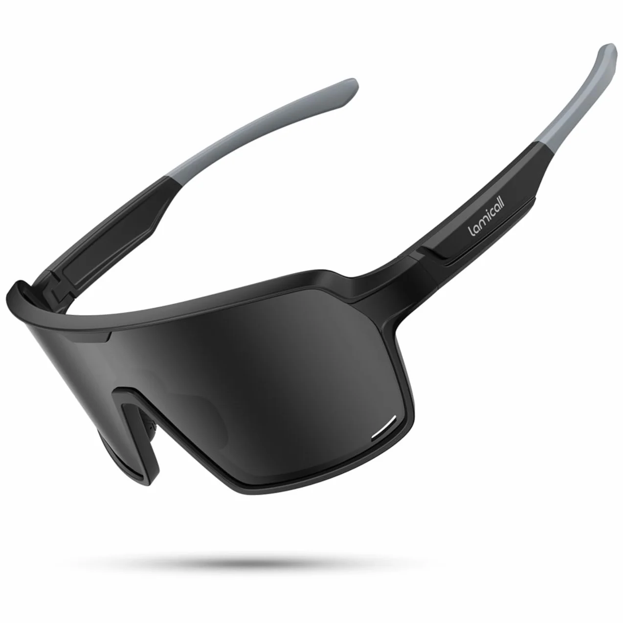 Lamicall sportowe okulary rowerowe dla mężczyzn i kobiet - [Metale pamięci]sportowe z ochroną UV400, ramka TR90 o wadze 29 g i regulowalnymi podnóżkami, idealne dla biegania/jazdy/turystyka/nartywanie