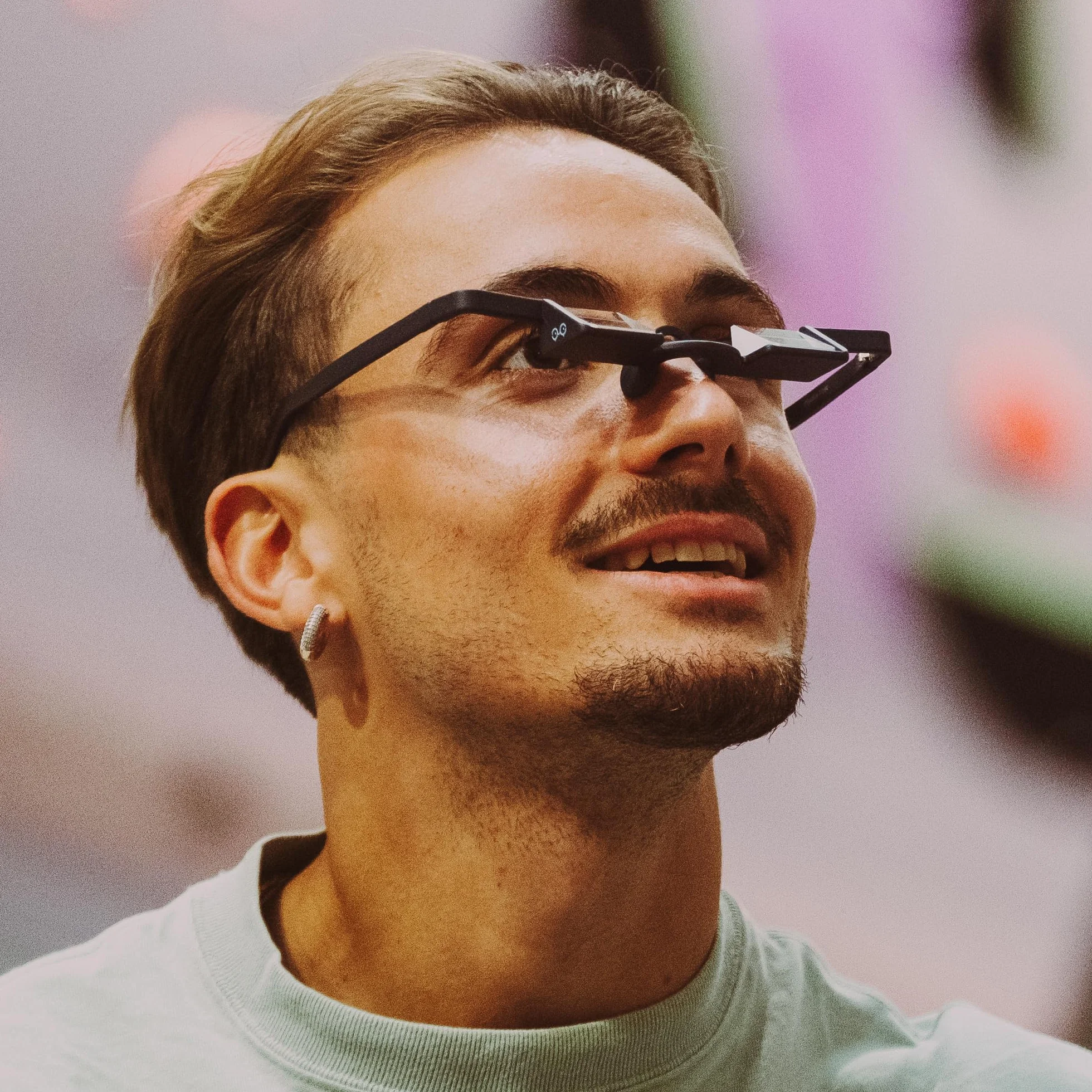 YY Vertical - Plasfun First Belay okulary solidne i wygodne okulary asekuracyjne/pryzmatyczne do wspinaczki skałkowej, ciemnoniebieskie