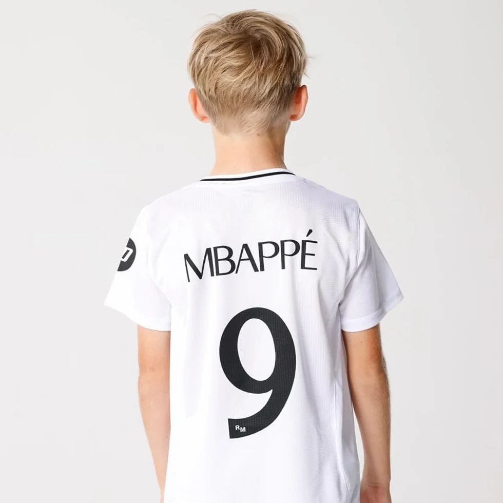 Real Madrid Zestaw Domowy Sezon 24/25, Mbappé, 12 Lat, Replika Z Oficjalną Licencją
