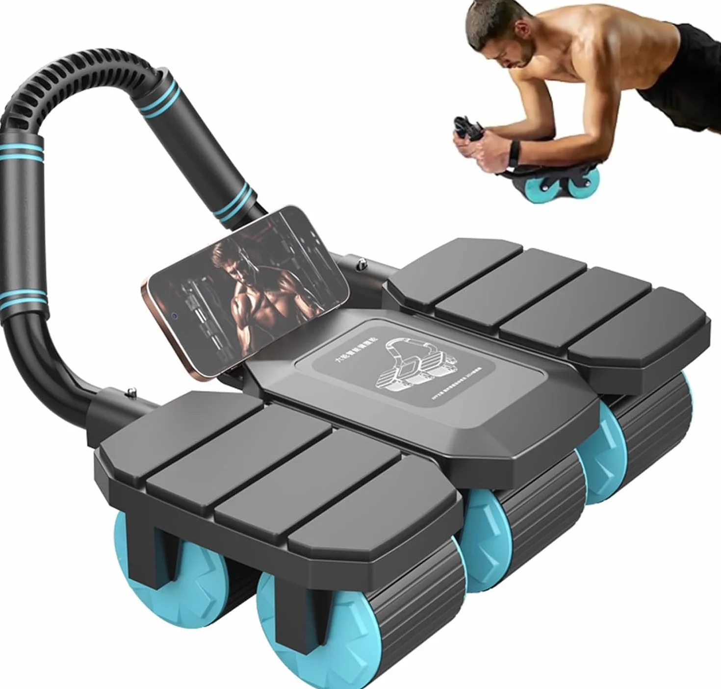 Automatyczna rola brzuszna z 8 podporami łokci, maksymalna nośność 150KG, do treningu core