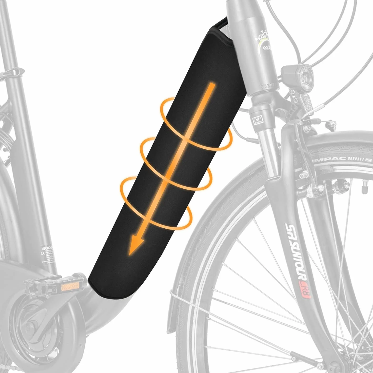 Flintronic pokrowiec ochronny na akumulator e bike obwód 30-38 cm ulepszony