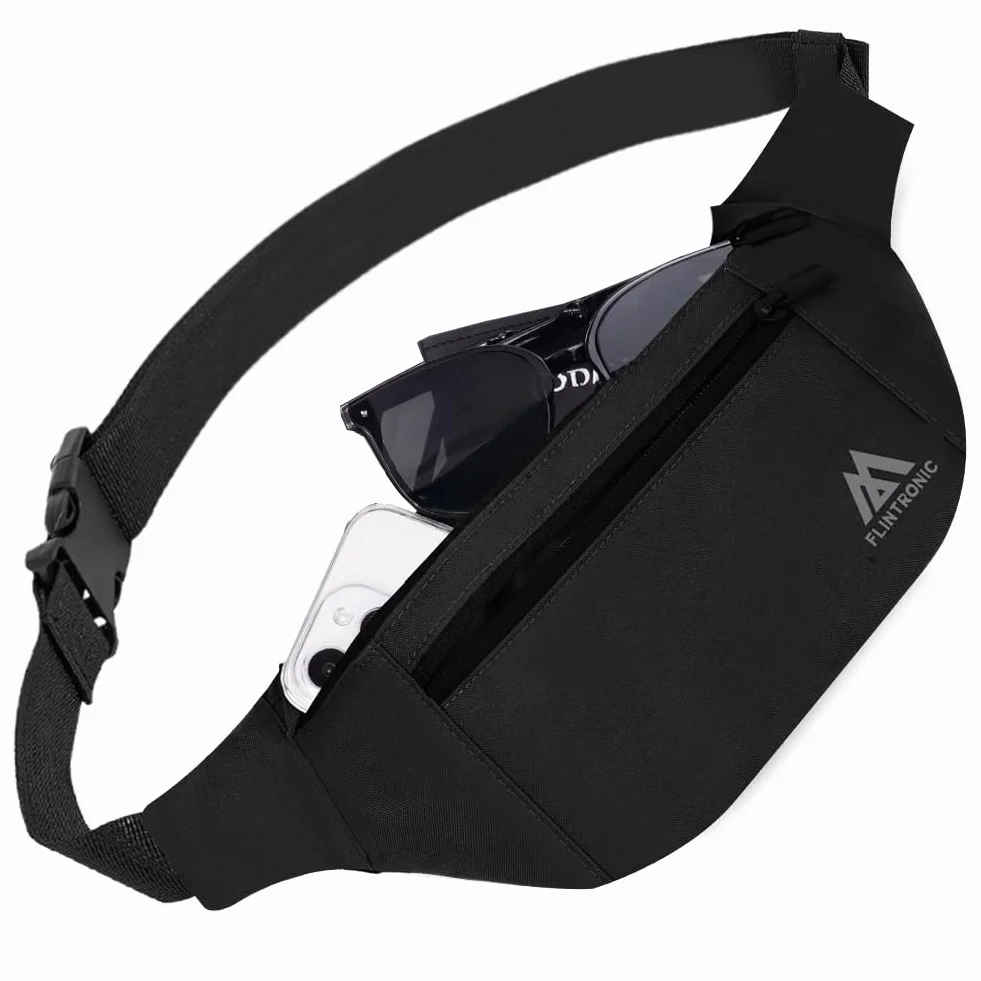 Flintronic torba na brzuch crossbody czarny L