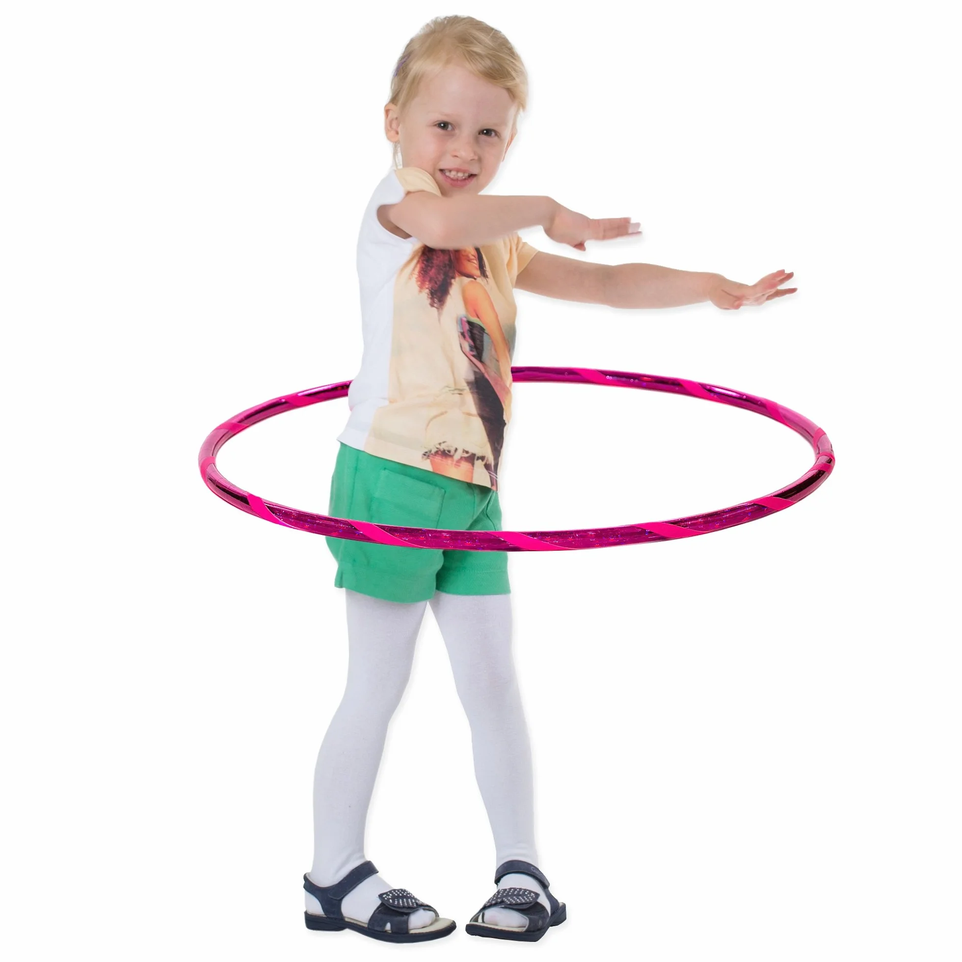 Hoopomania Super Star Hula Hoop dla dzieci z wzorem gwiazdek Ø60-80cm