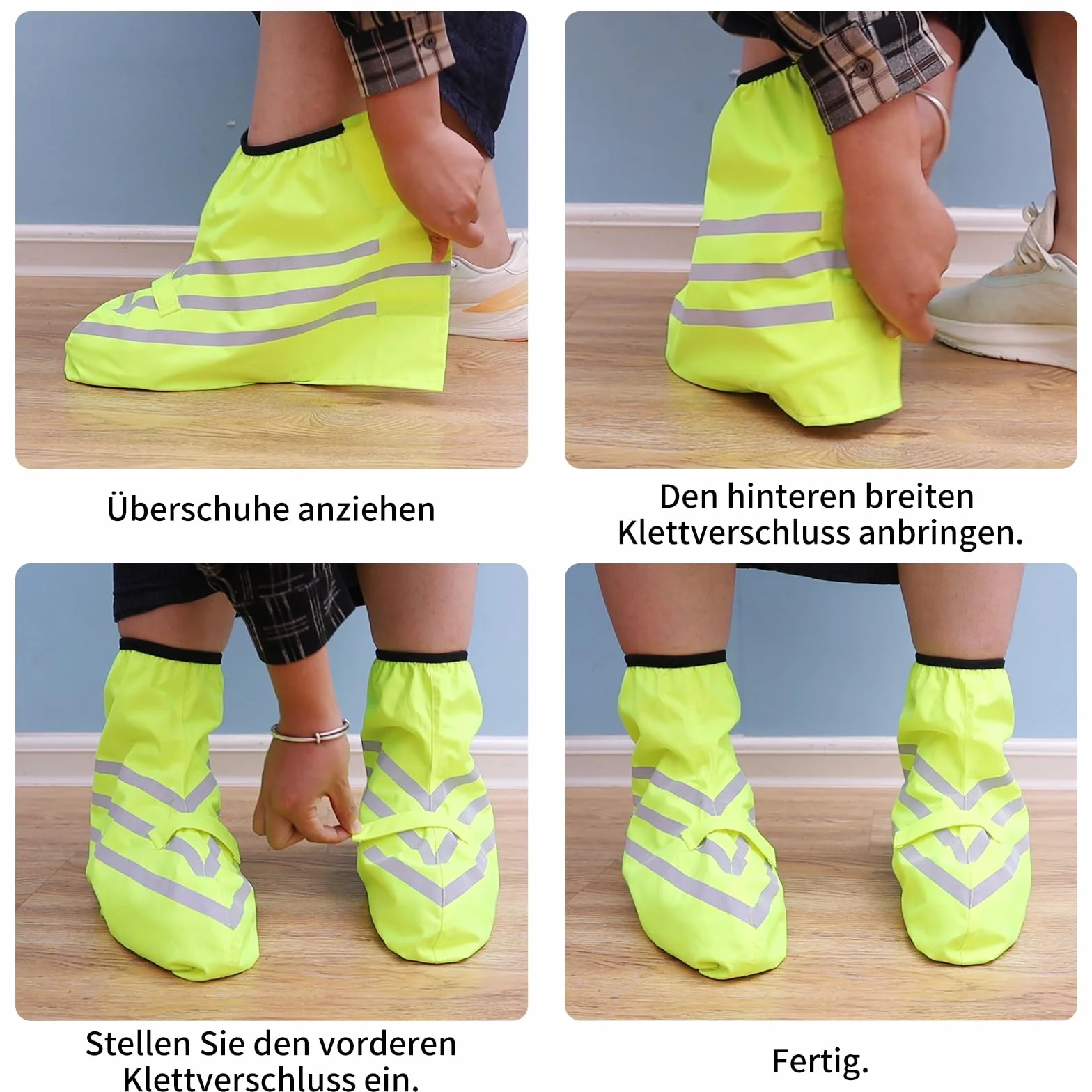 Wodoszczelne ochraniacze na buty rowerowe z odblaskami