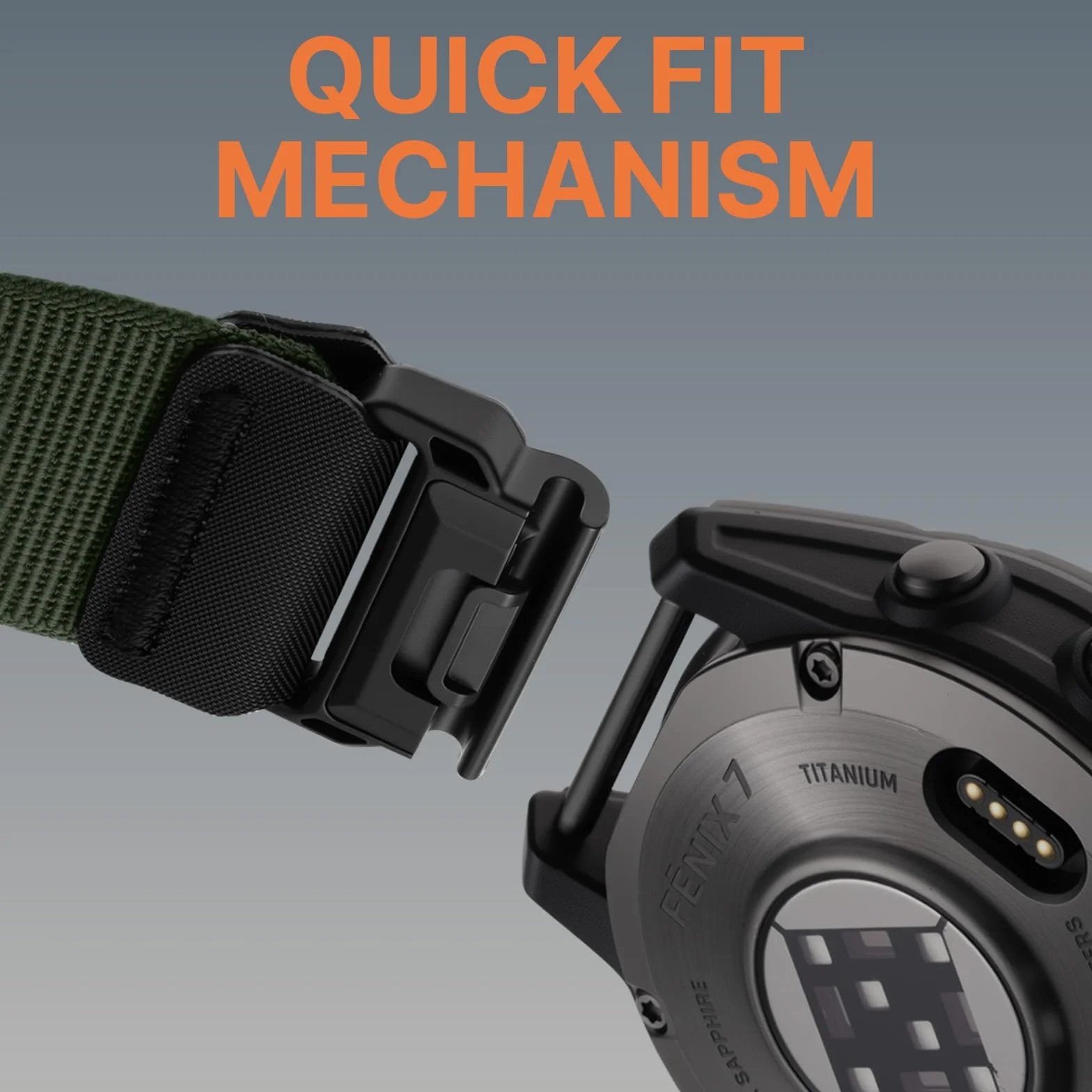 Bandletic Pasek do Fenix 6/Fenix 6 Pro / Fenix 7 / Fenix 7 Pro / Fenix 8 47 mm / Fenix 5 Pro / Fenix 5 Plus/Fenix Epix/Epix Pro 47 mm, silikonowy QuickFit 22 mm zapasowy pasek do Forerunner 965/955