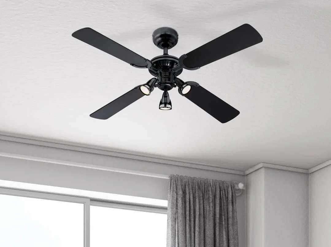Westinghouse Lighting Princess Euro wentylator sufitowy 105 cm z oświetleniem szczotkowany oksydowany metal
