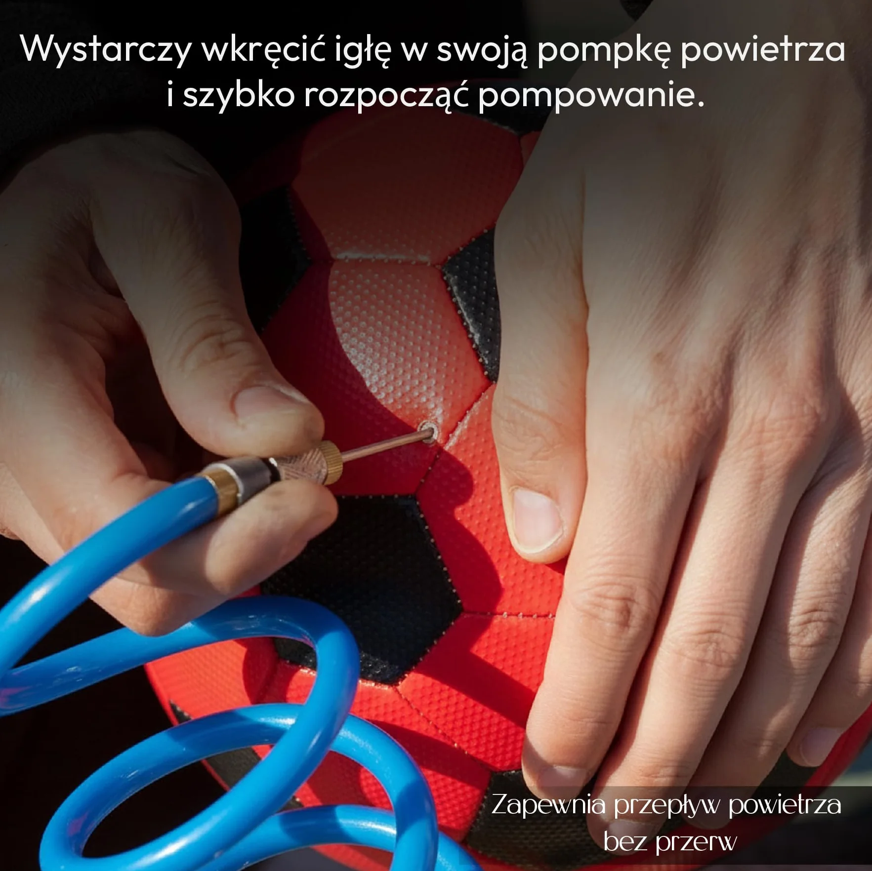 Lionstrike Pompka Do Piłki Nożnej - Igła Ze Stali Nierdzewnej Z Bocznymi Otworami, Adapter Do Pompowania Piłek - Pasuje Do Piłek Nożnych, Koszykówki, Rugby, Siatkówki I Piłki Ręcznej | 2 Szt