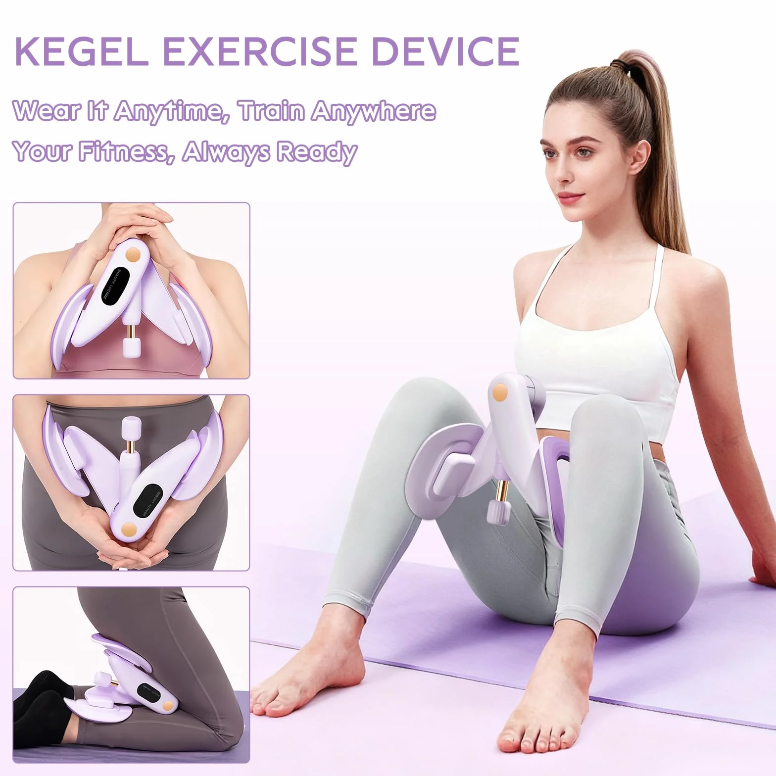 Trenażer dna miednicy dla kobiet, przyrząd treningowy do treningu dna miednicy, bezstopniowy trening dna miednicy, 7-16 kg, bezpieczny obrót o 360°, sprzęt fitness do domu