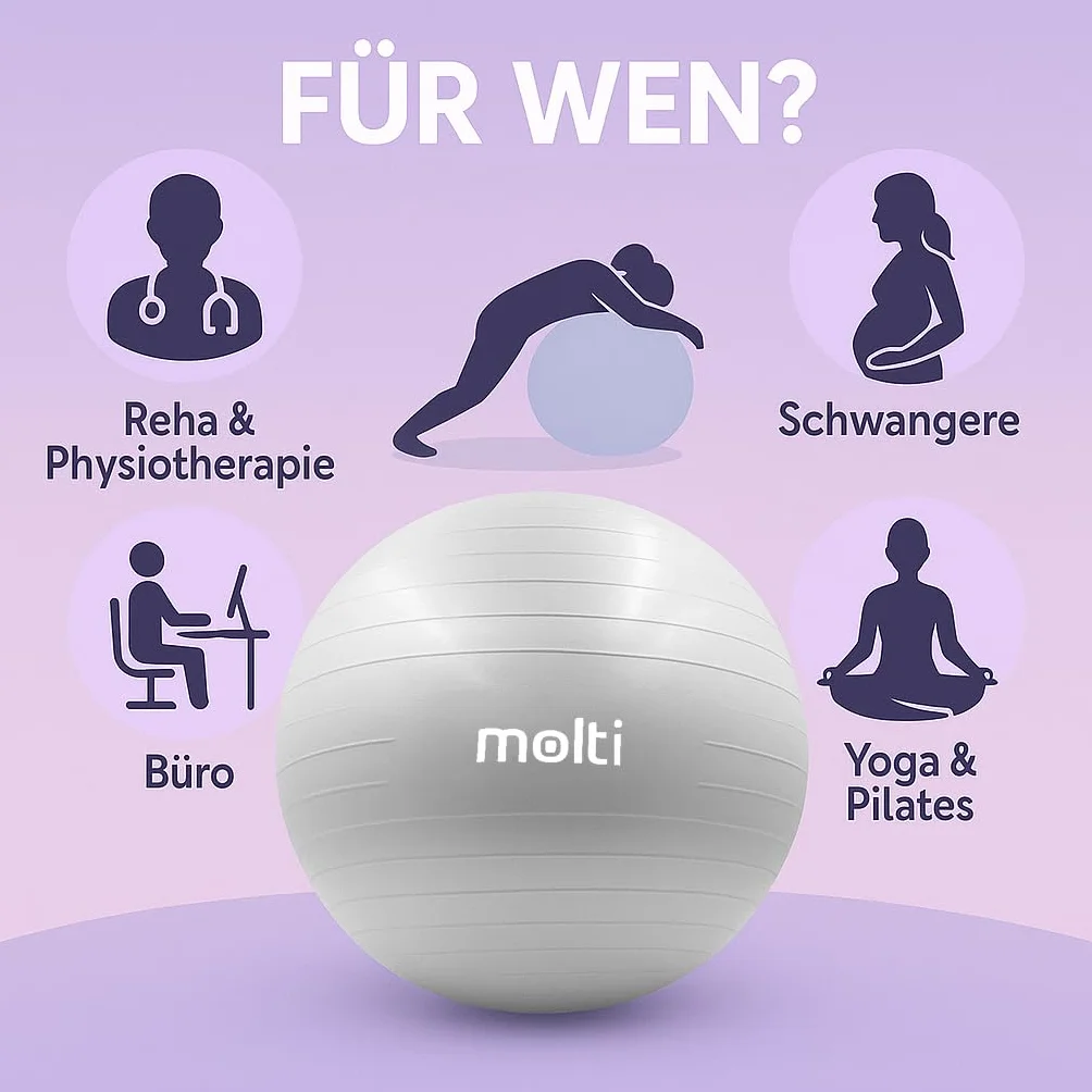 Piłka Gimnastyczna Ø65cm Ø75cm Do Siedzenia Treningowa z Pompką Fitness Joga Pilates