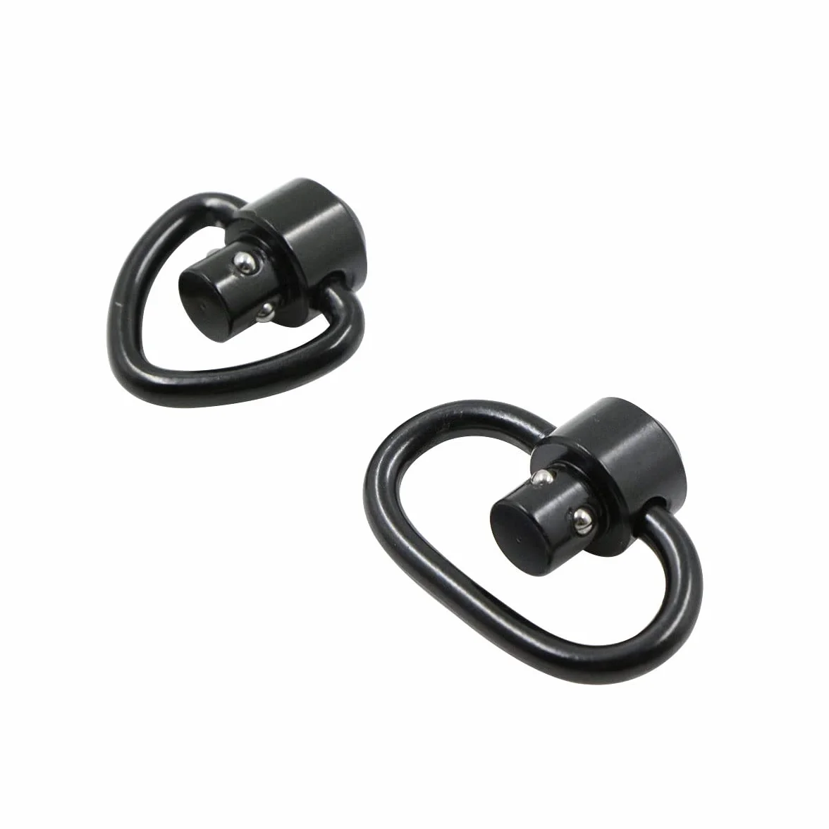 Sling Swivels QD Swivel Clip Loop Strap Quick Release obrotowe kółka 1,25 cala taktyczna klamra 4 szt. czarne