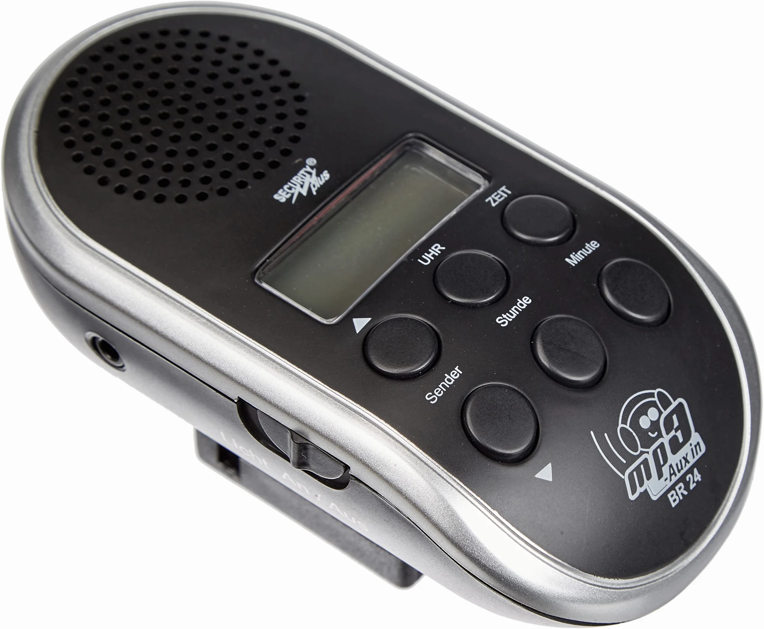Security Plus Point radio rowerowe, czarne, BR 24