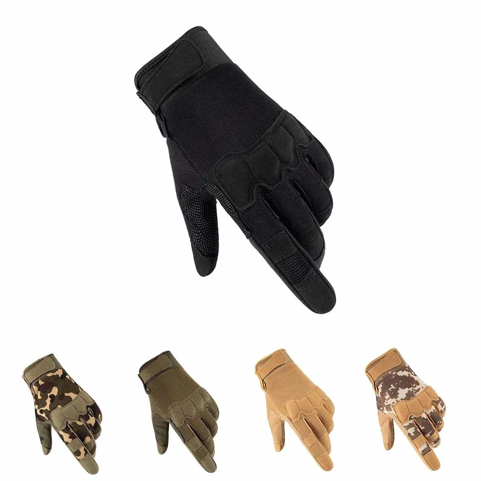 HYCOPROT Rękawice taktyczne na pół palca Outdoor Wojskowe motocyklowe oddychające do jazdy na rowerze Airsoft Paintball