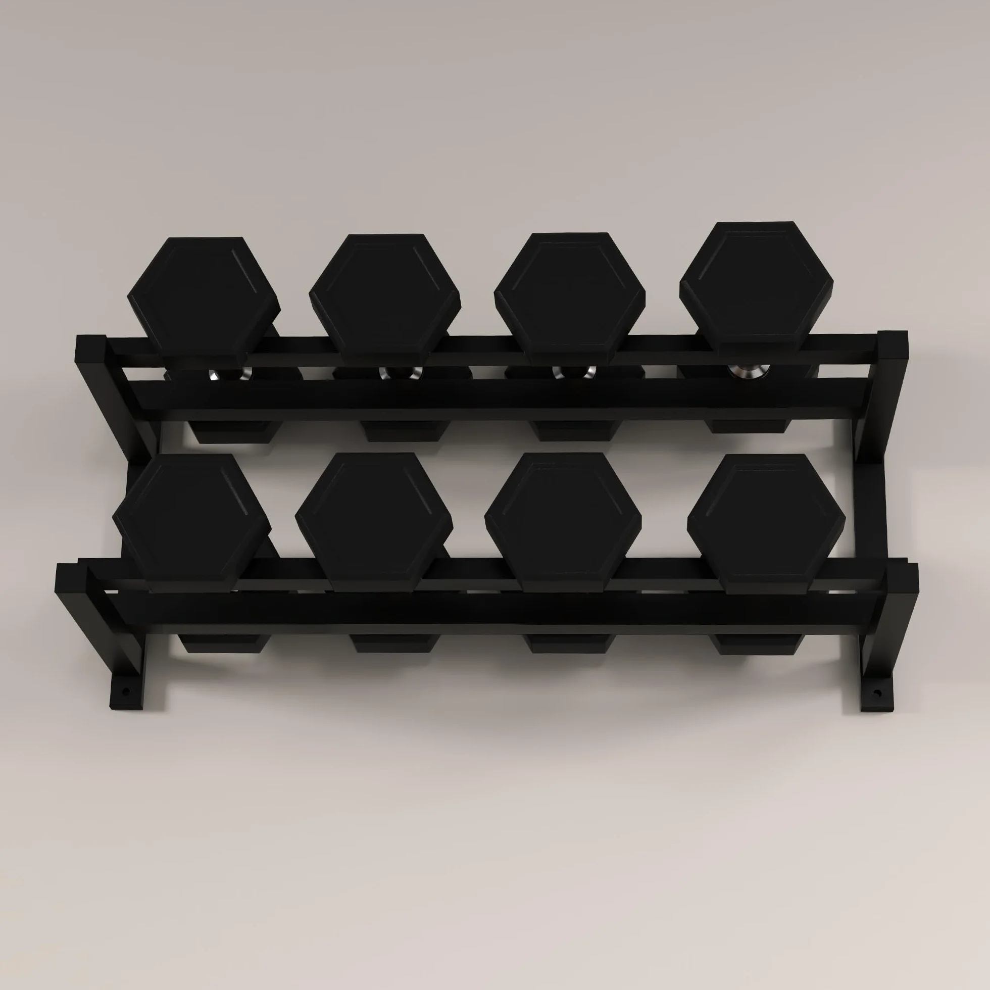 SPORTNOW Stojak na hantle stalowy 70 kg 98x40x35 cm czarny