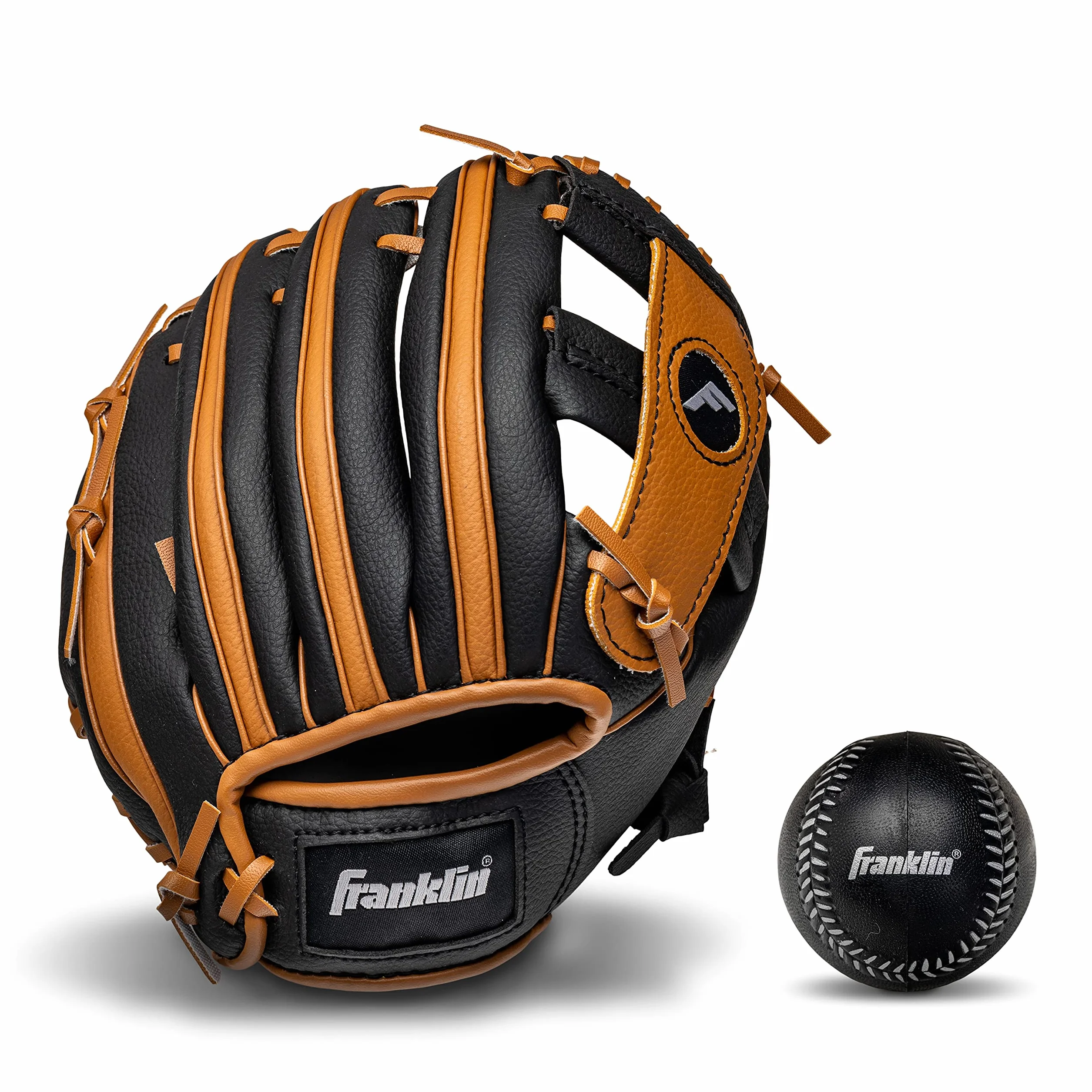 Franklin Sports RTP Youth Teeball zestaw rękawiczek baseballowych dla chłopców i dziewcząt, 24 cm