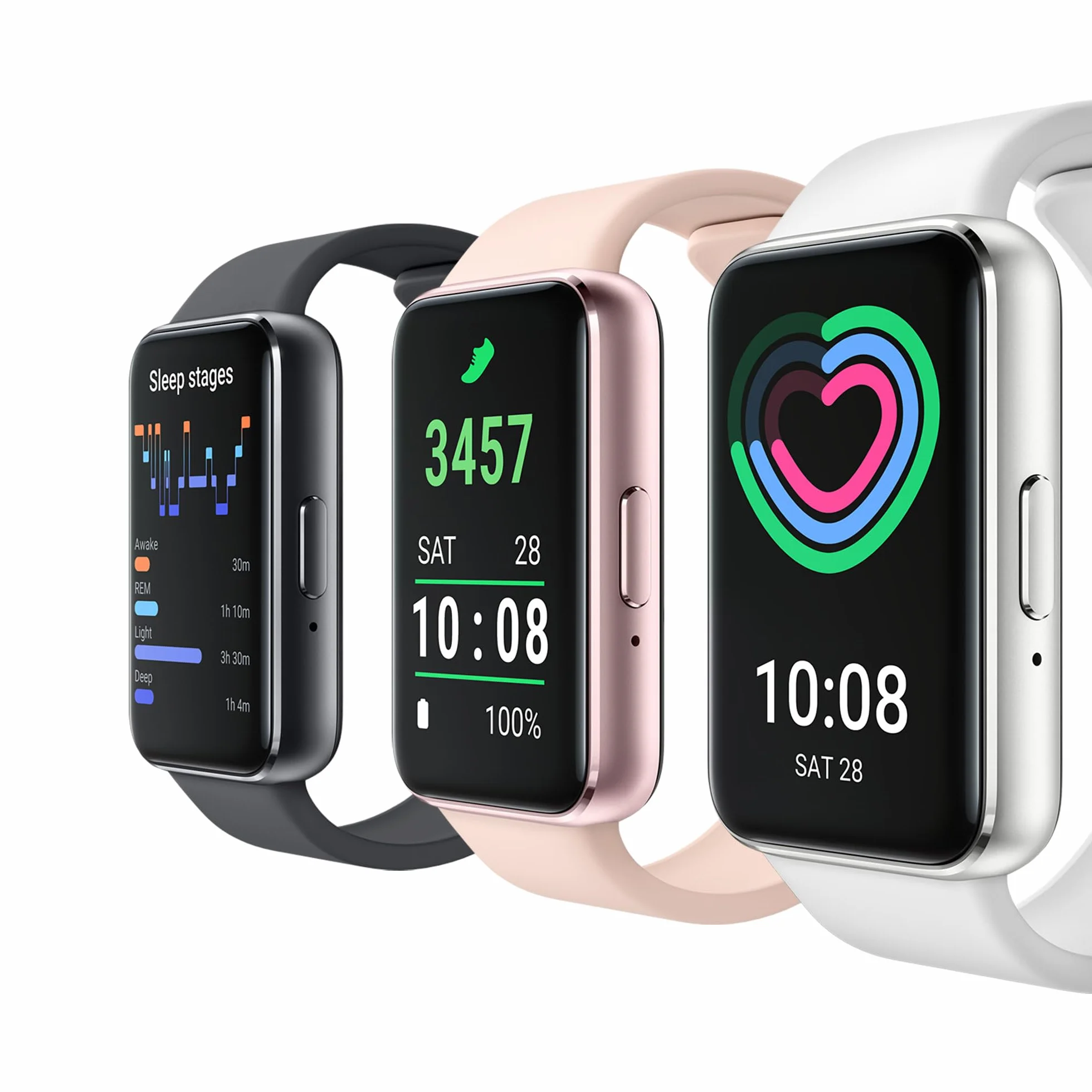 Samsung Galaxy FIT 3 [2024] 1,6" Wyświetlacz AMOLED | 13 Dni Żywotności Baterii | 100+ Kadranów | 100+ Trybów Ćwiczeń | Wersja CAD i - (Czarny)