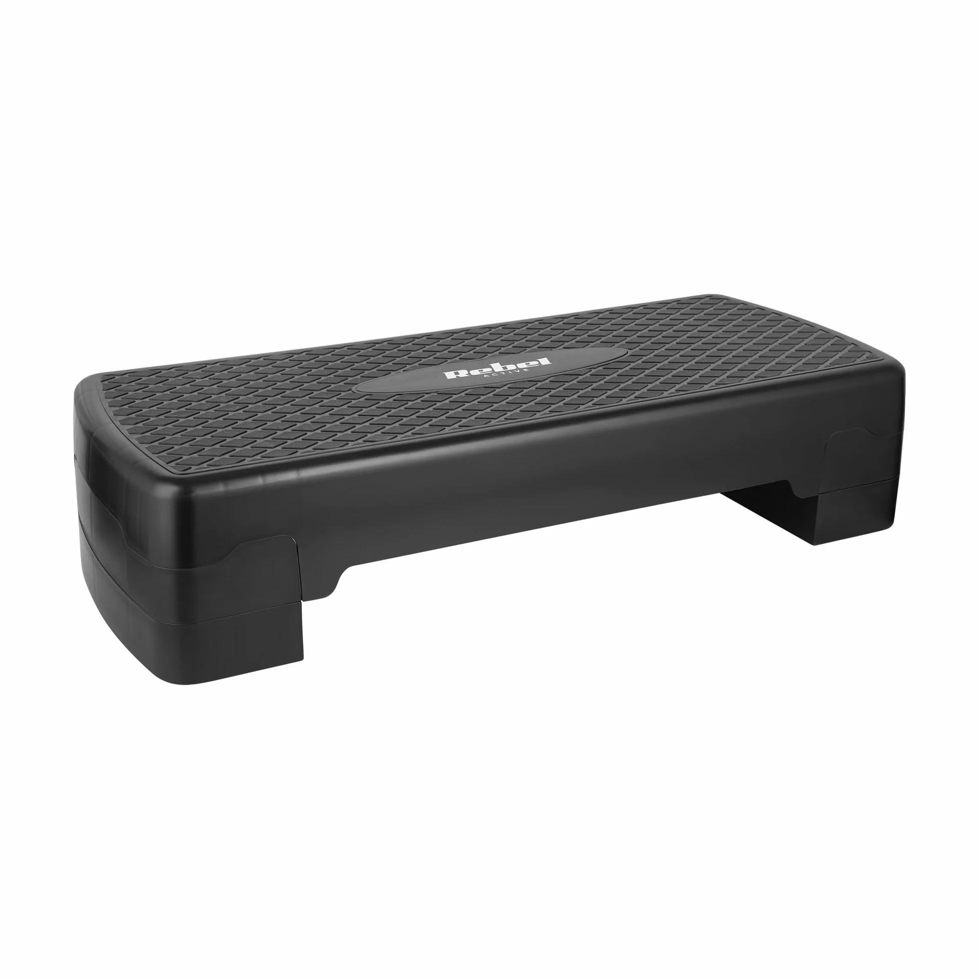 Rebel Electro Step do Aerobiku Fitness 2 Stopnie 68cm Stepper Podest Schodek Czarny