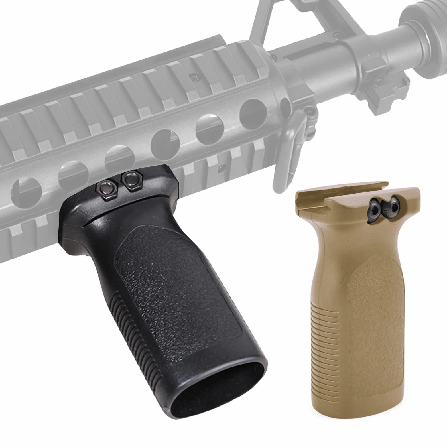 GotYou Uniwersalny uchwyt pionowy czarny Fma Airsoft M4 RVG akcesoria, uniwersalny uchwyt nylonowy taktyczny do szyny 20 mm