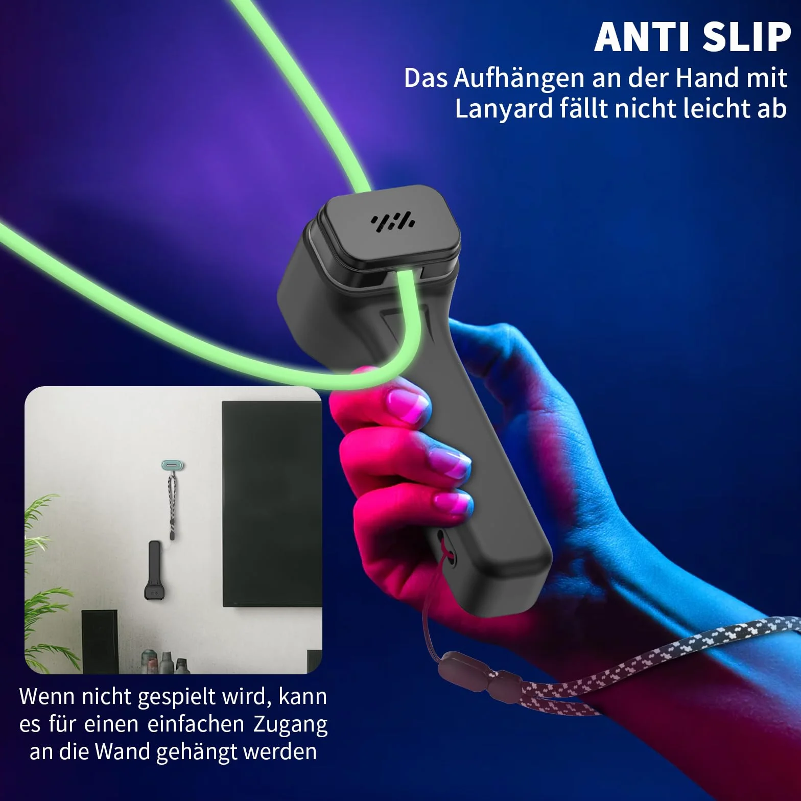 etui ochronne do Loop Lasso Nano, antypoślizgowe i odporne na zarysowania silikonowe etui ochronne, kompatybilne z akcesoriami Looplasso Nano, ze smyczą (czarny)